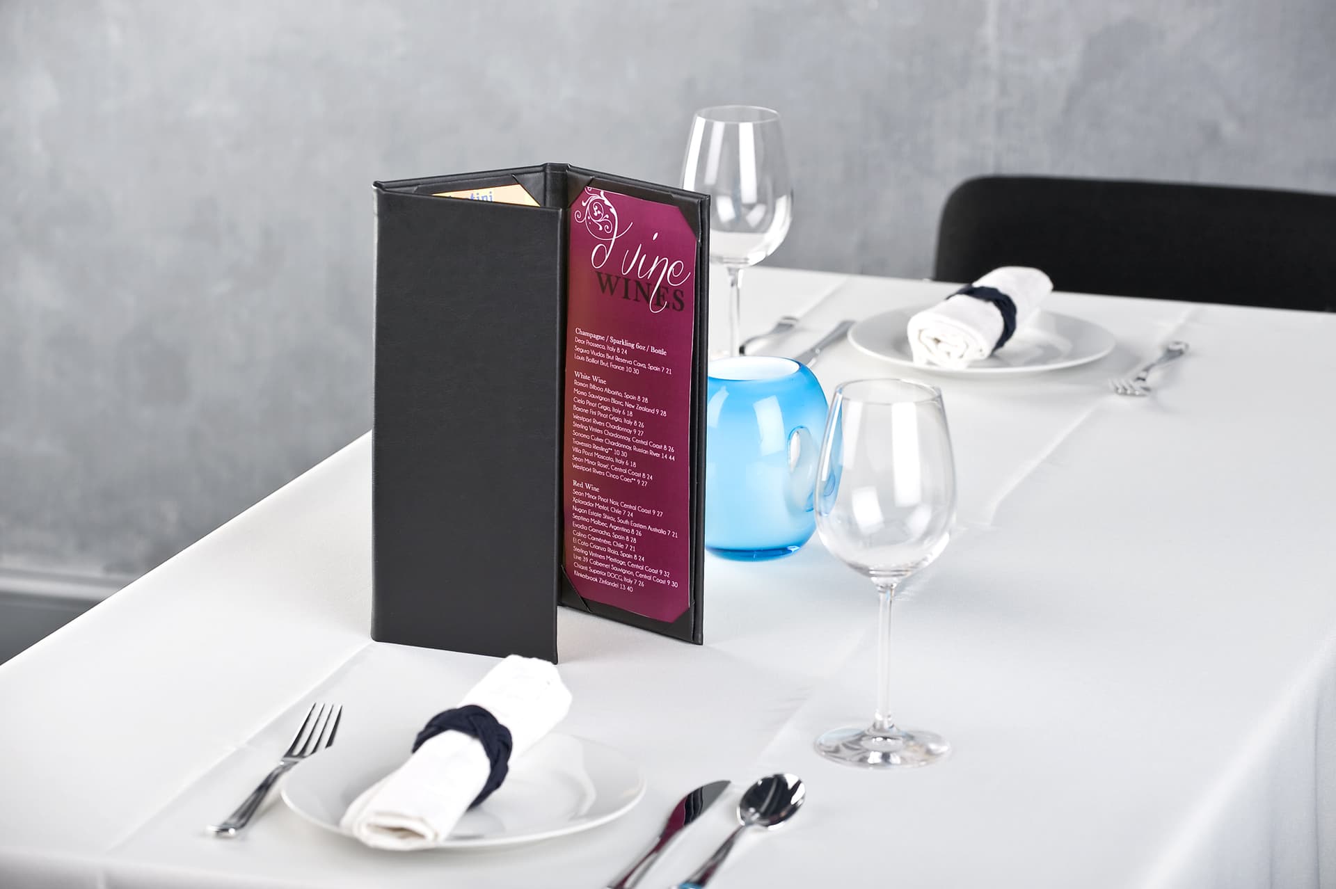 Bar Menu Covers
