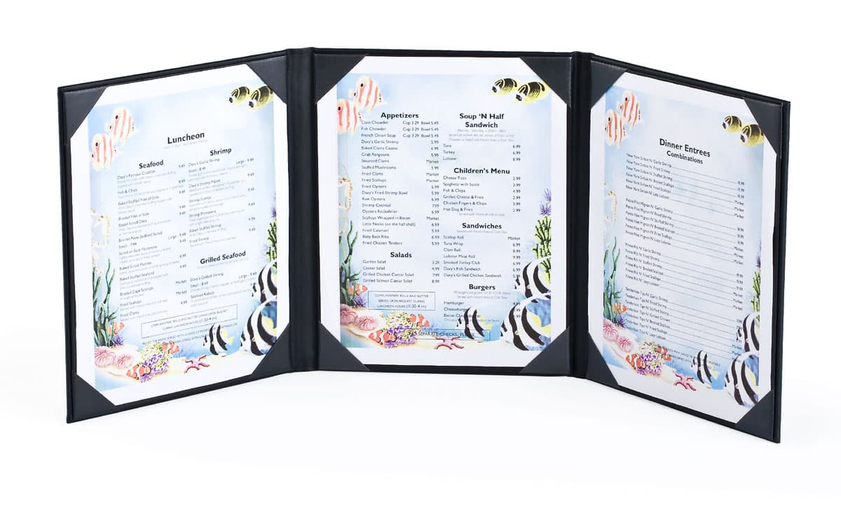 Menu Holders for Restaurants