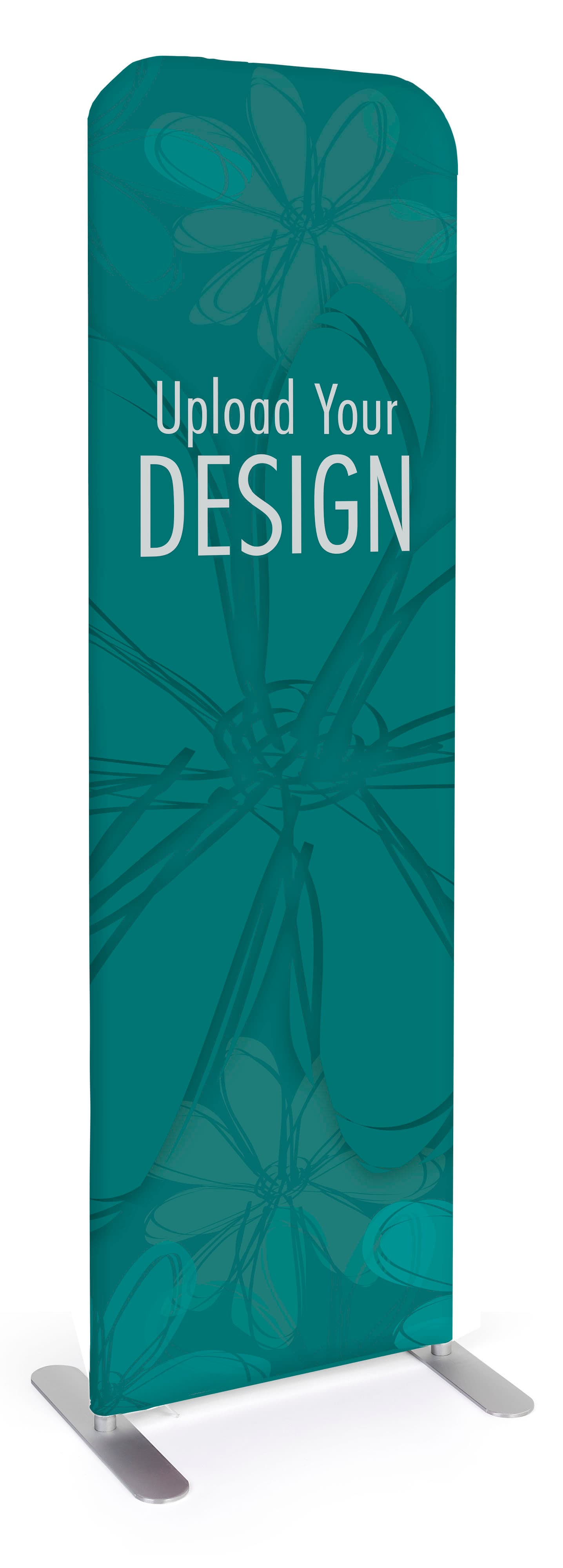 Personalized slip top banner stand with custom graphics 