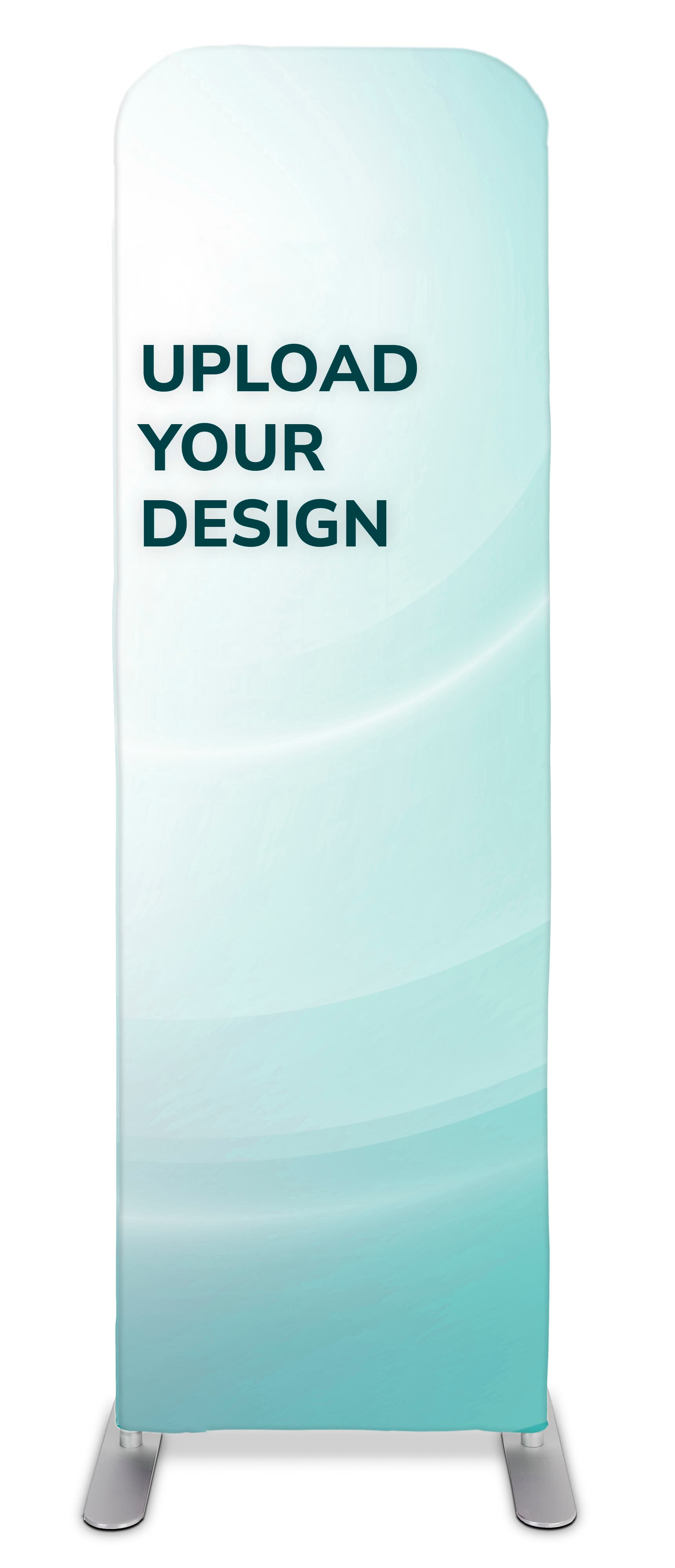 24 inch x 78.75 inch personalized slip top banner stand with numbered poles 