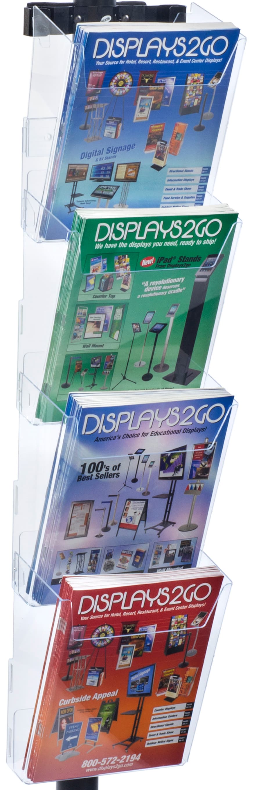 18 x 24 Sign Post with 4 Clear Literature Pockets