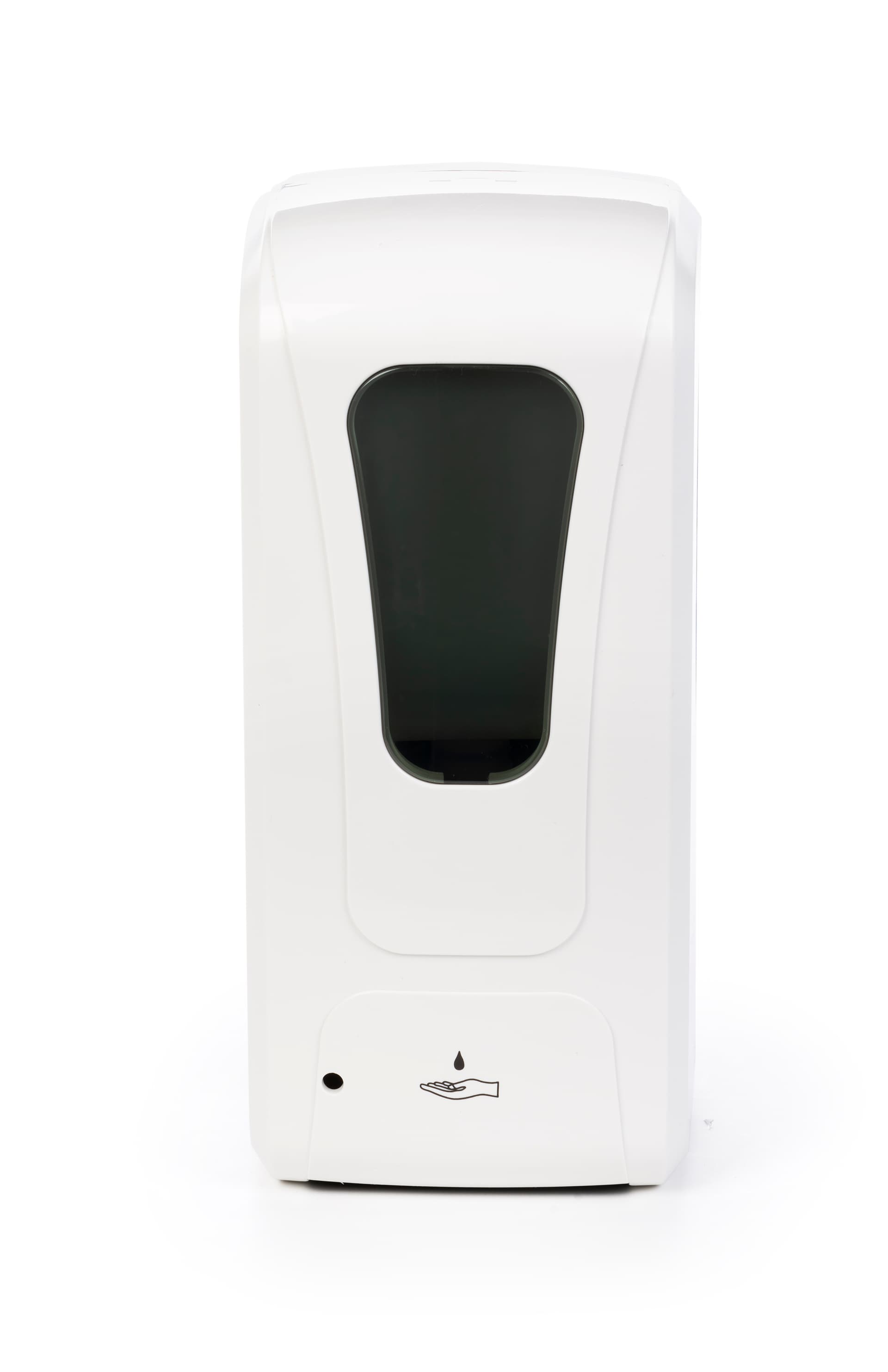 Touchless hand sanitizer banner stand with automatic cleansing dispensers