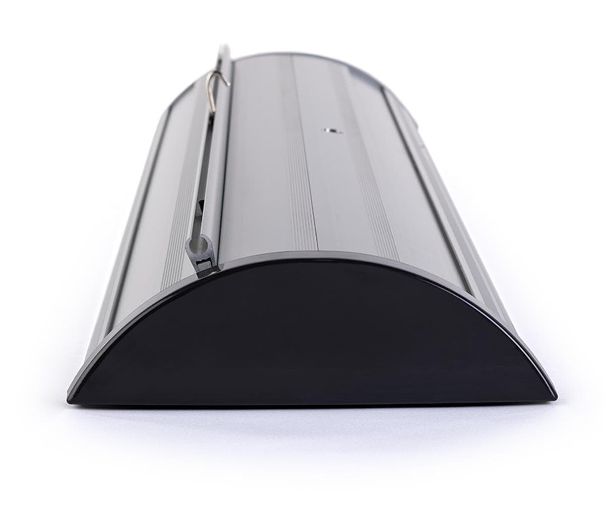 Hardware only premium banner stand with black end covers 
