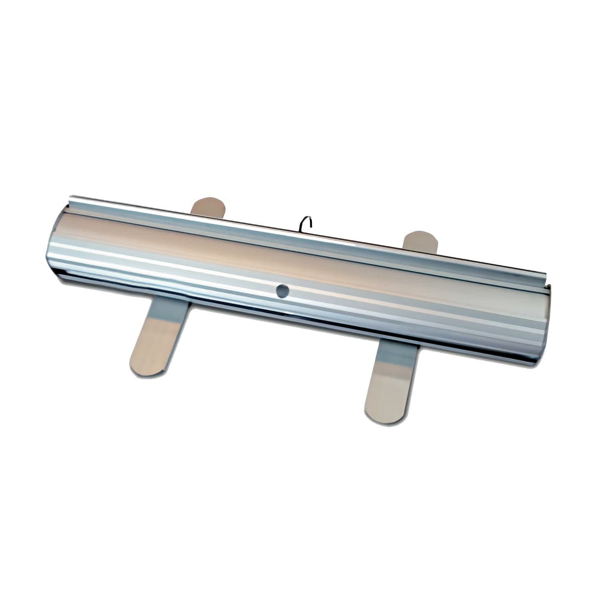 Budget narrow base retractable banner stand with silver base