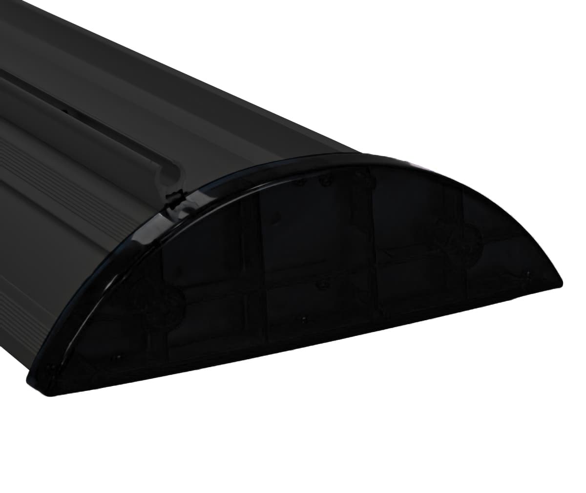 Hardware only premium banner stand with black end covers 