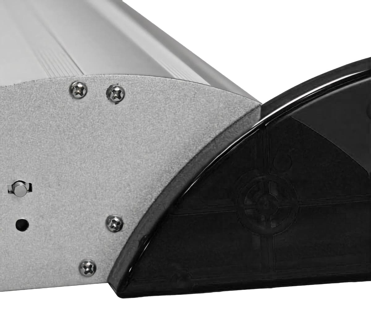 Hardware only premium banner stand with silver aluminum base 