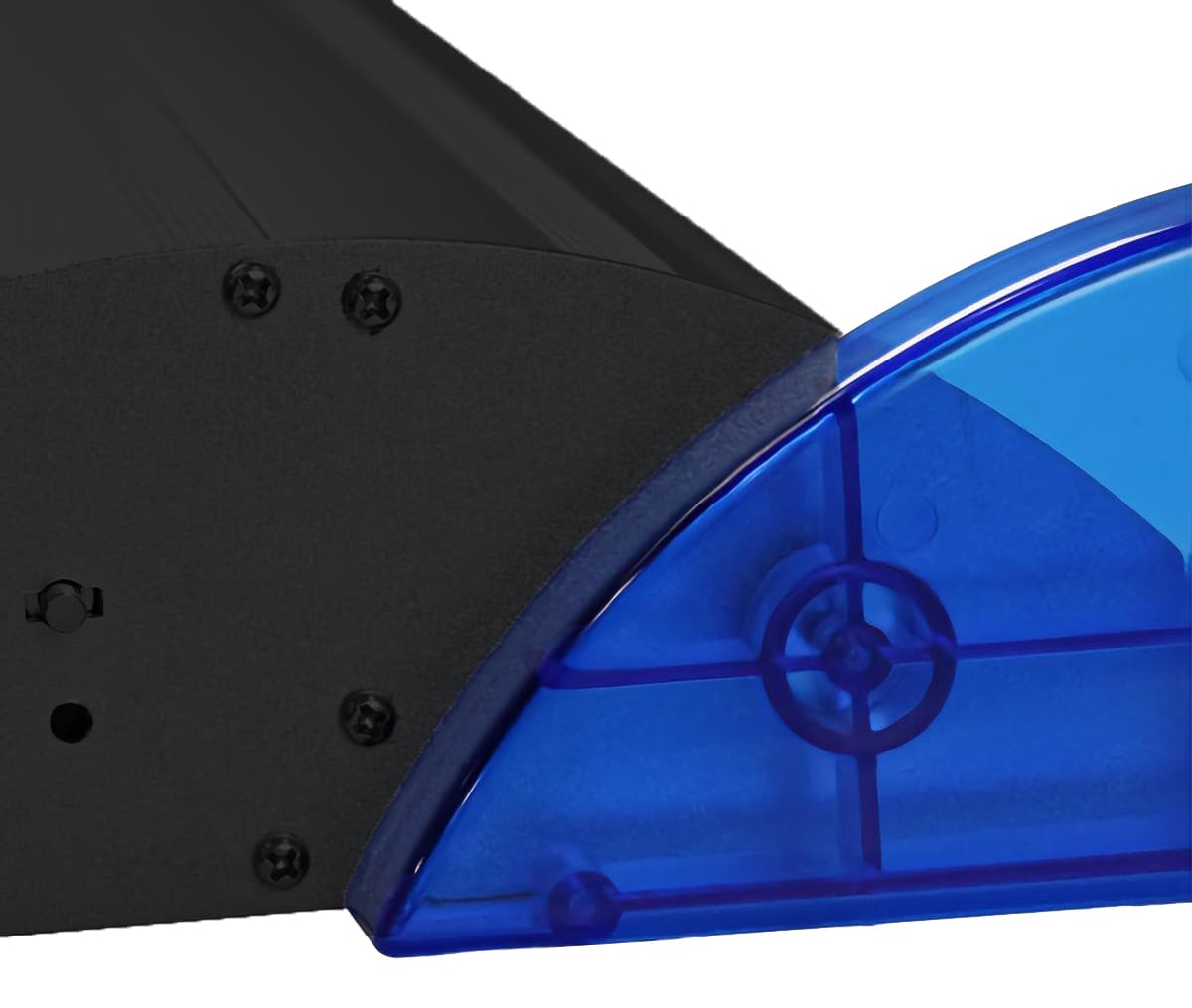 Hardware only premium banner stand with black base