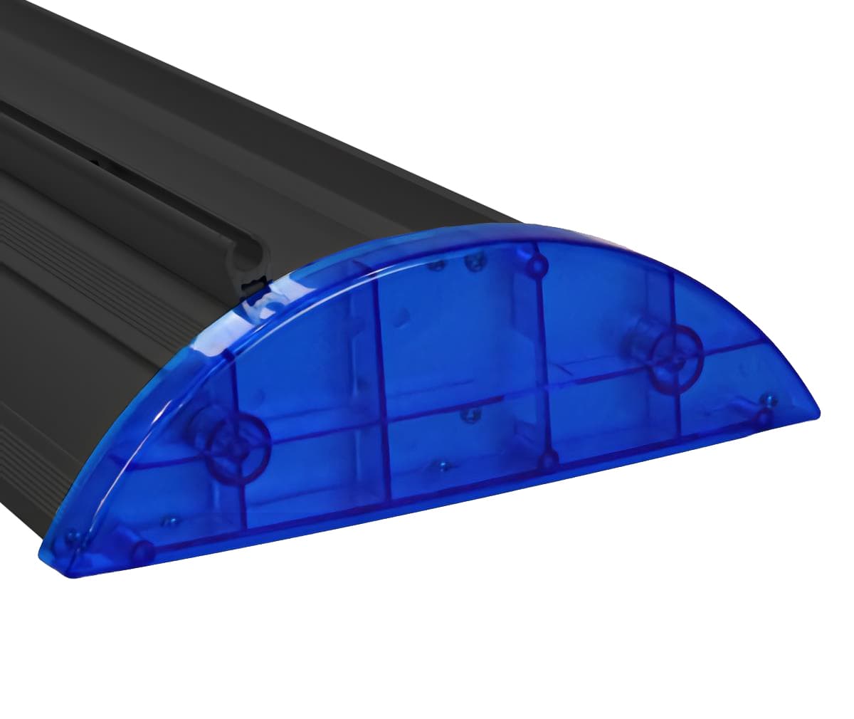 Hardware only premium banner stand with blue end caps
