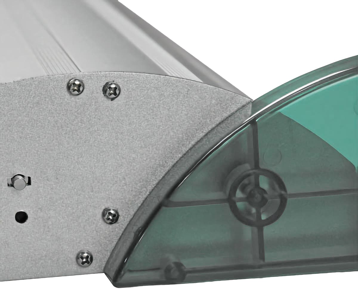 End caps for wide base retractable stands with snap on design