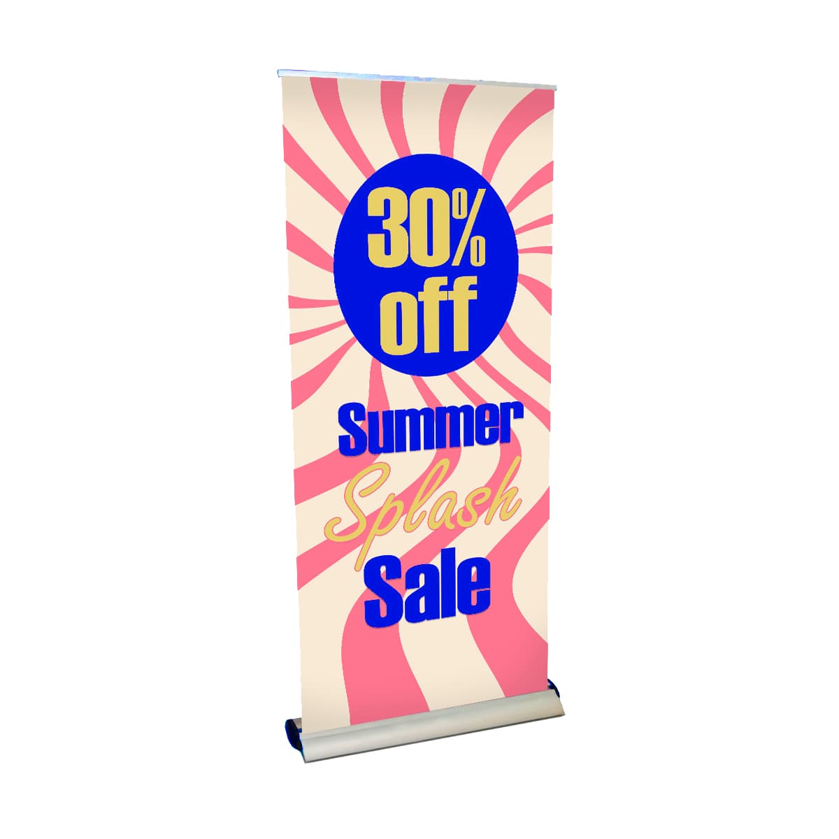 Replacement Poster for silver wing retractable stand with stay-flat vinyl construction