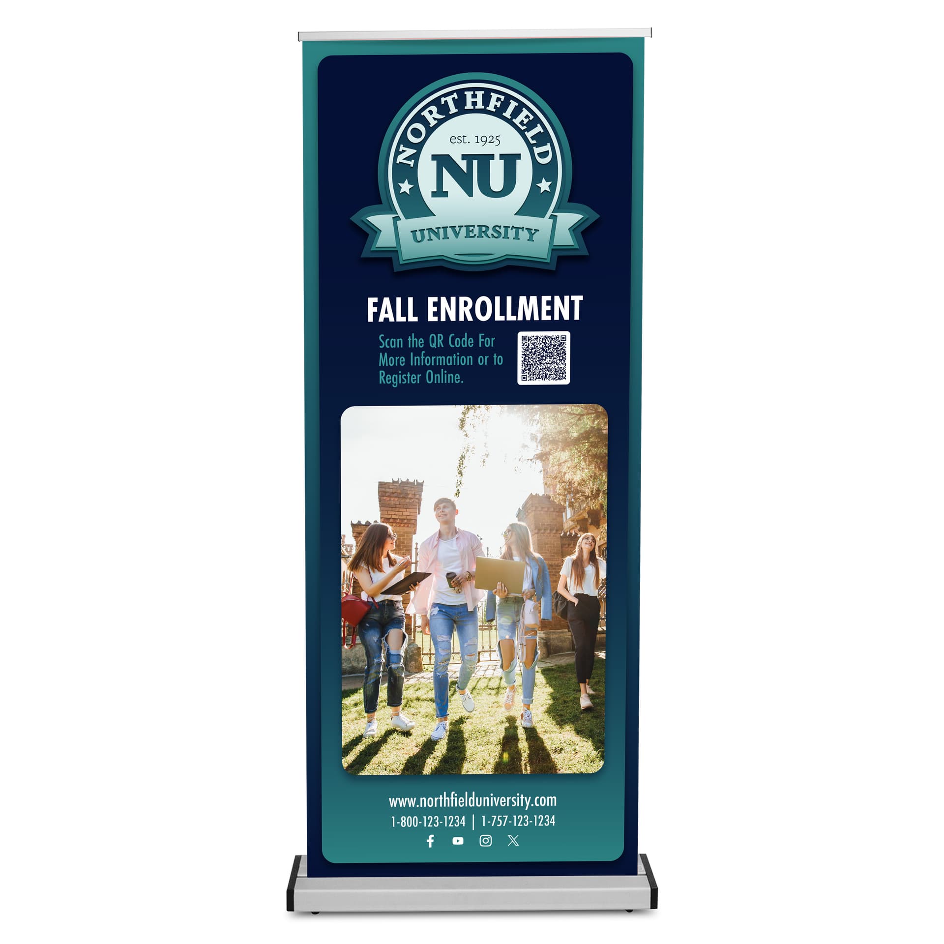 Replacement poster for edge banner stand with full color artwork 