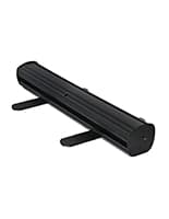 Hardware only narrow base banner stand with feet for added stability