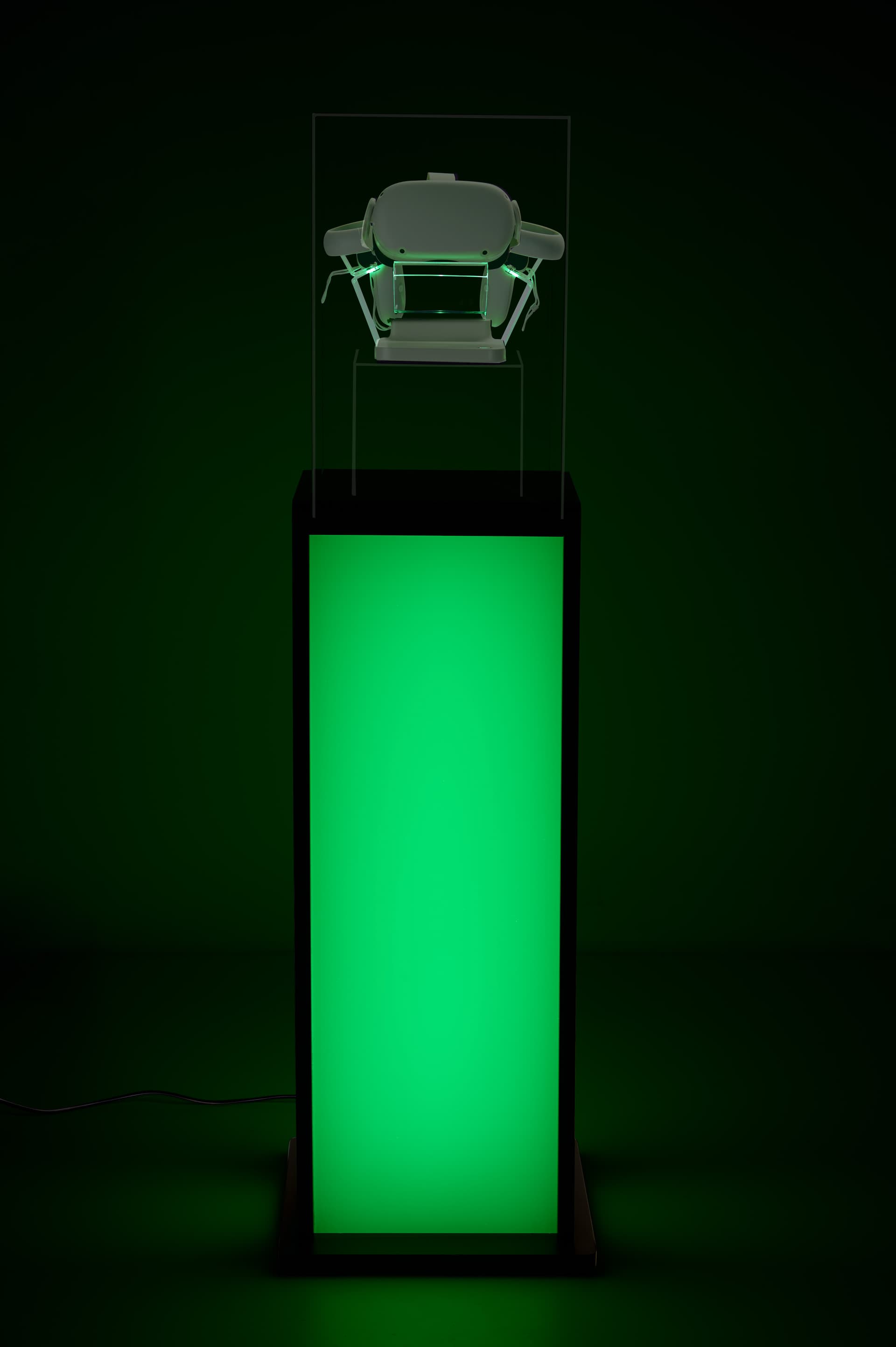 Acrylic pedestal display with LED Lights and eco-friendly design