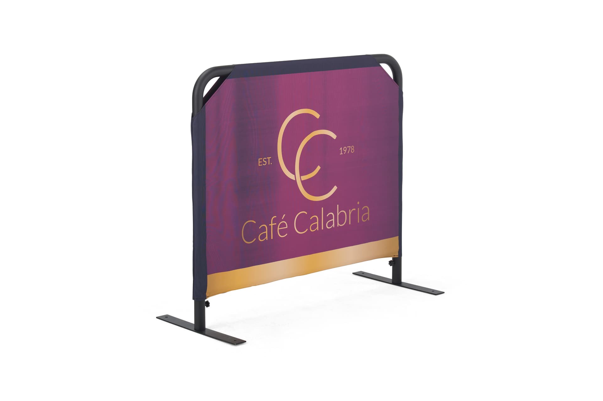 Custom cafe barriers for crowd control