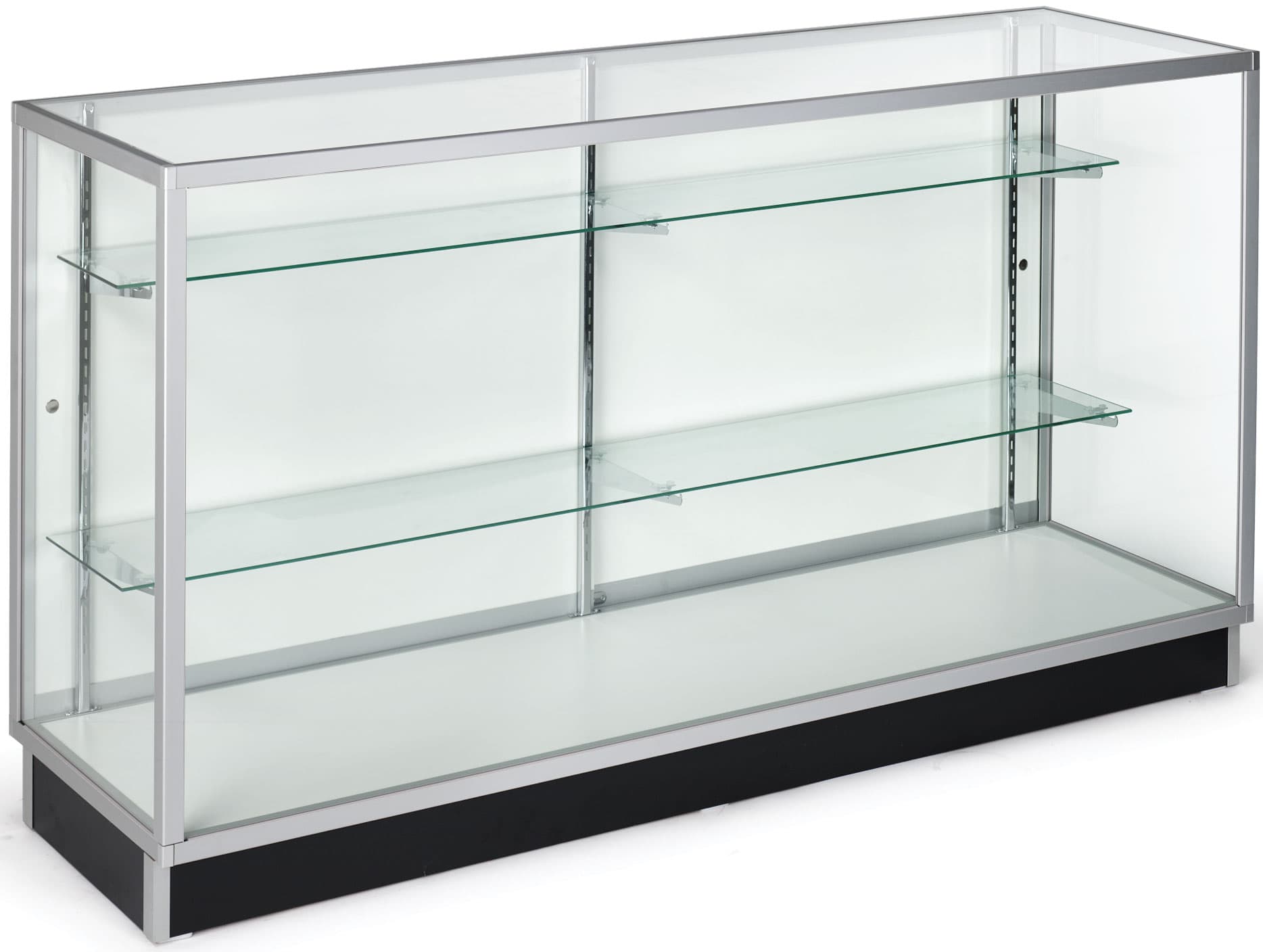 Glass Cabinets: 6' Glass Display Counter, Ships Unassembled