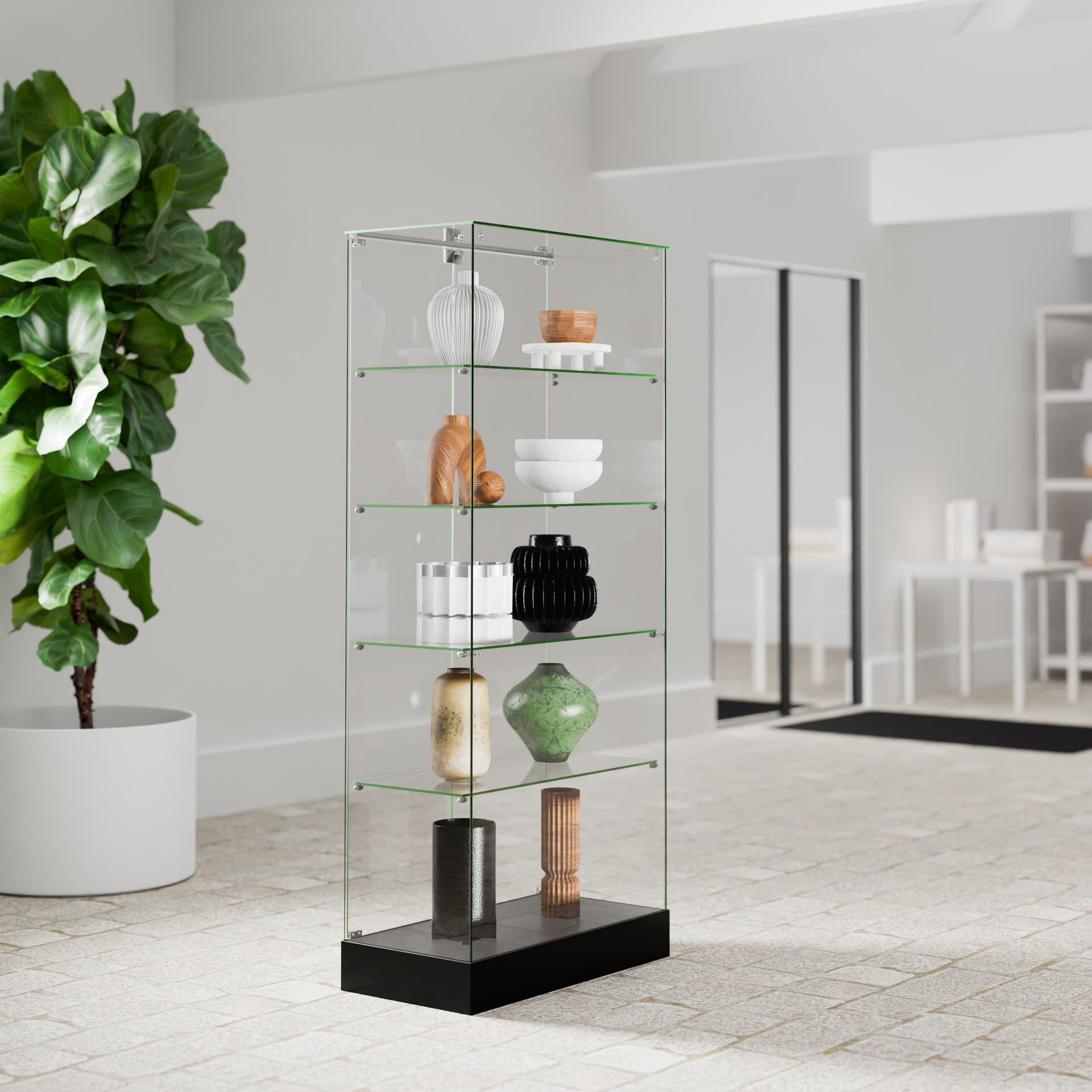 Tower display for home or retail spaces