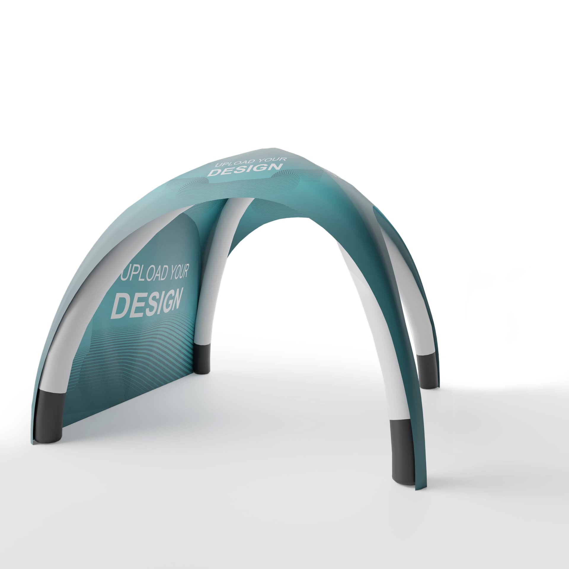 Custom printed sidewall for KINFTN13CP easily zips on to canopy