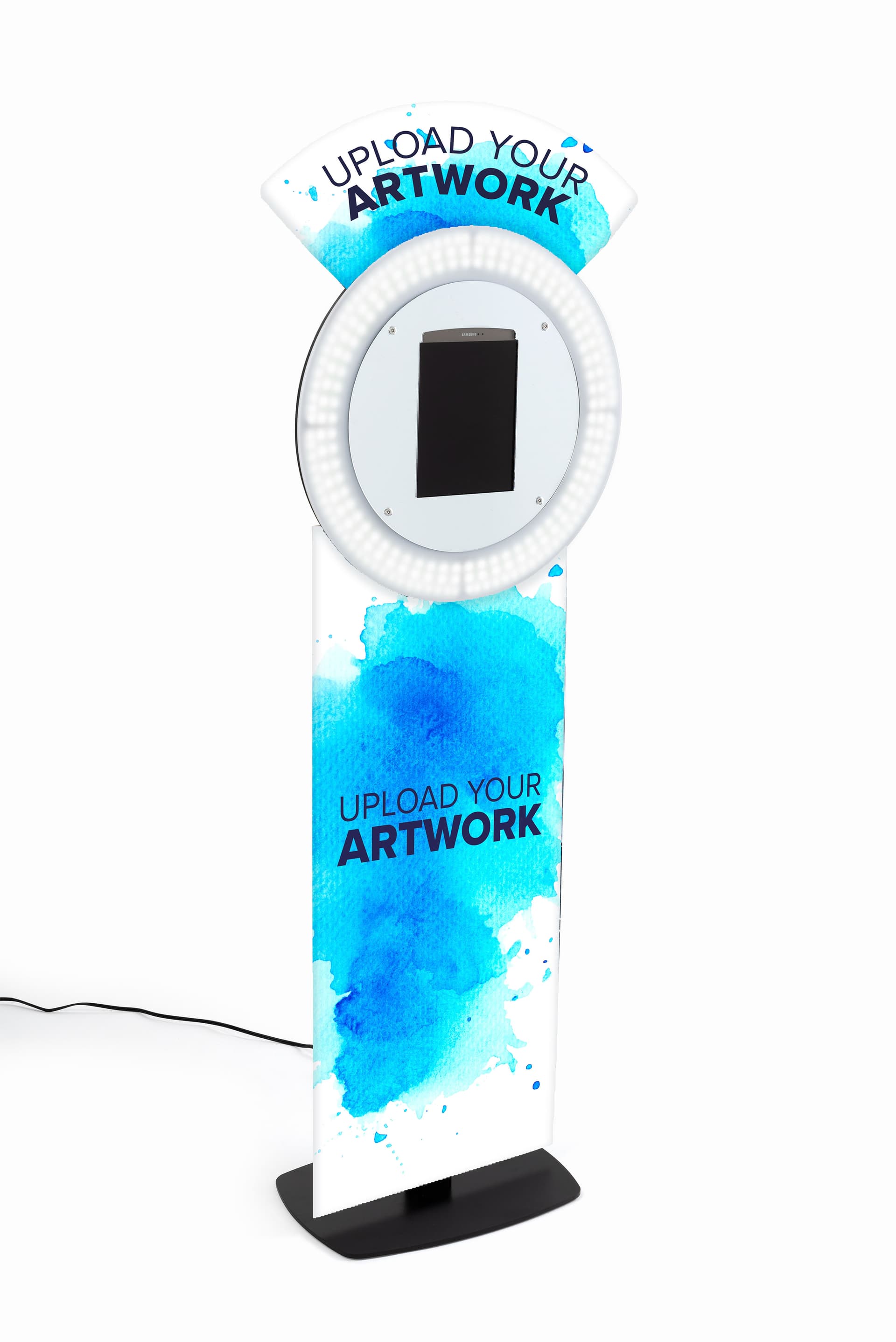 Promotional tablet selfie booth with custom printing 