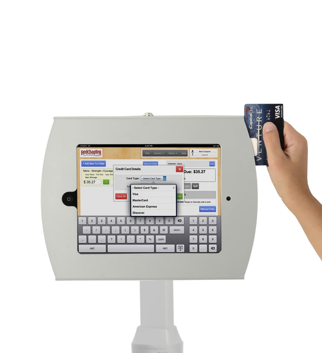 iPad Donation Kiosk with Anti-Theft Enclosure