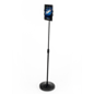 Adjustable iPad Tablet Floor Stand, Tilting & Rotating Bracket - Black