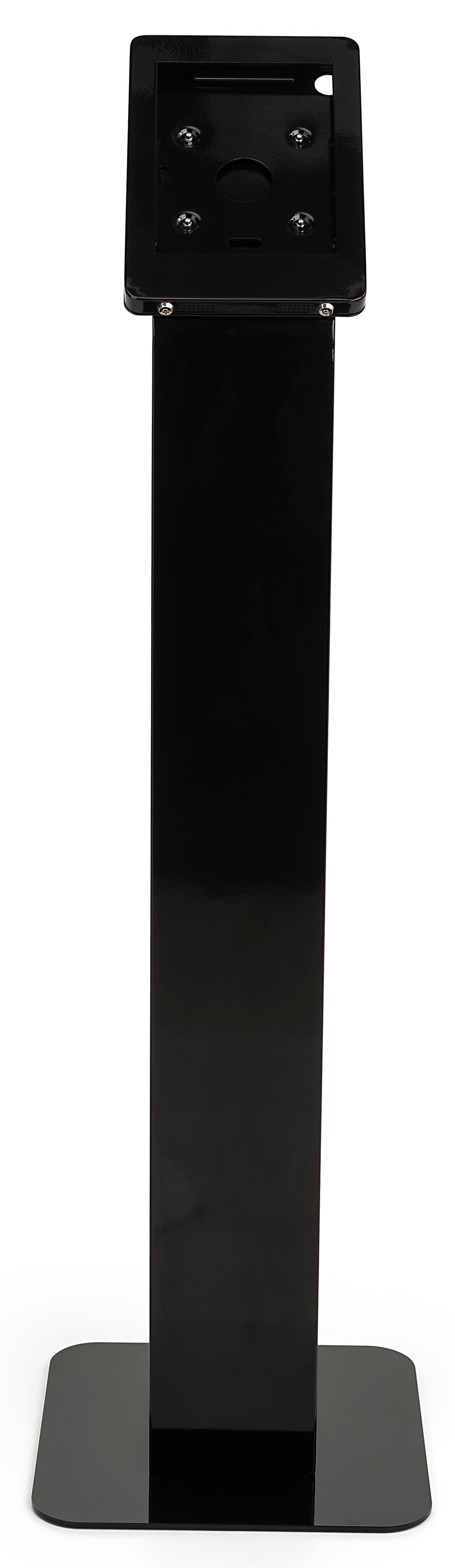 Locking floor stand iPad kiosk with portrait and landscape orientation 
