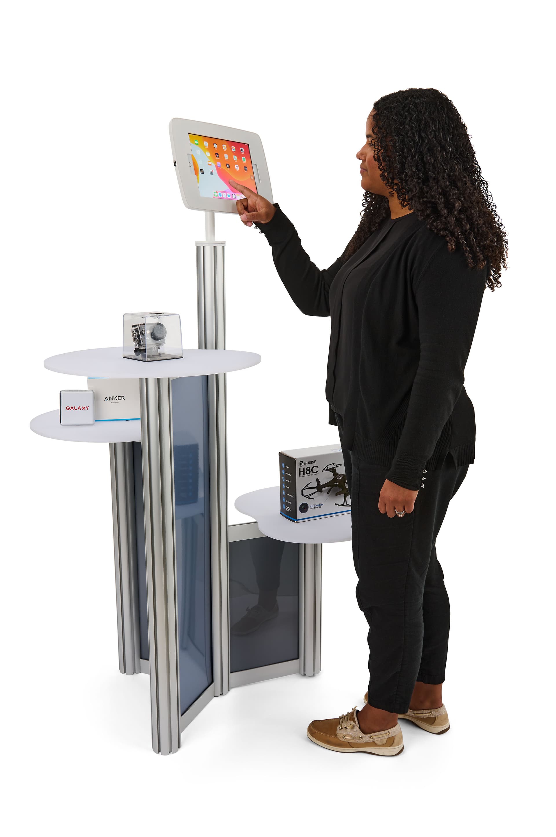 Floor Standing iPad Retail Display Stand