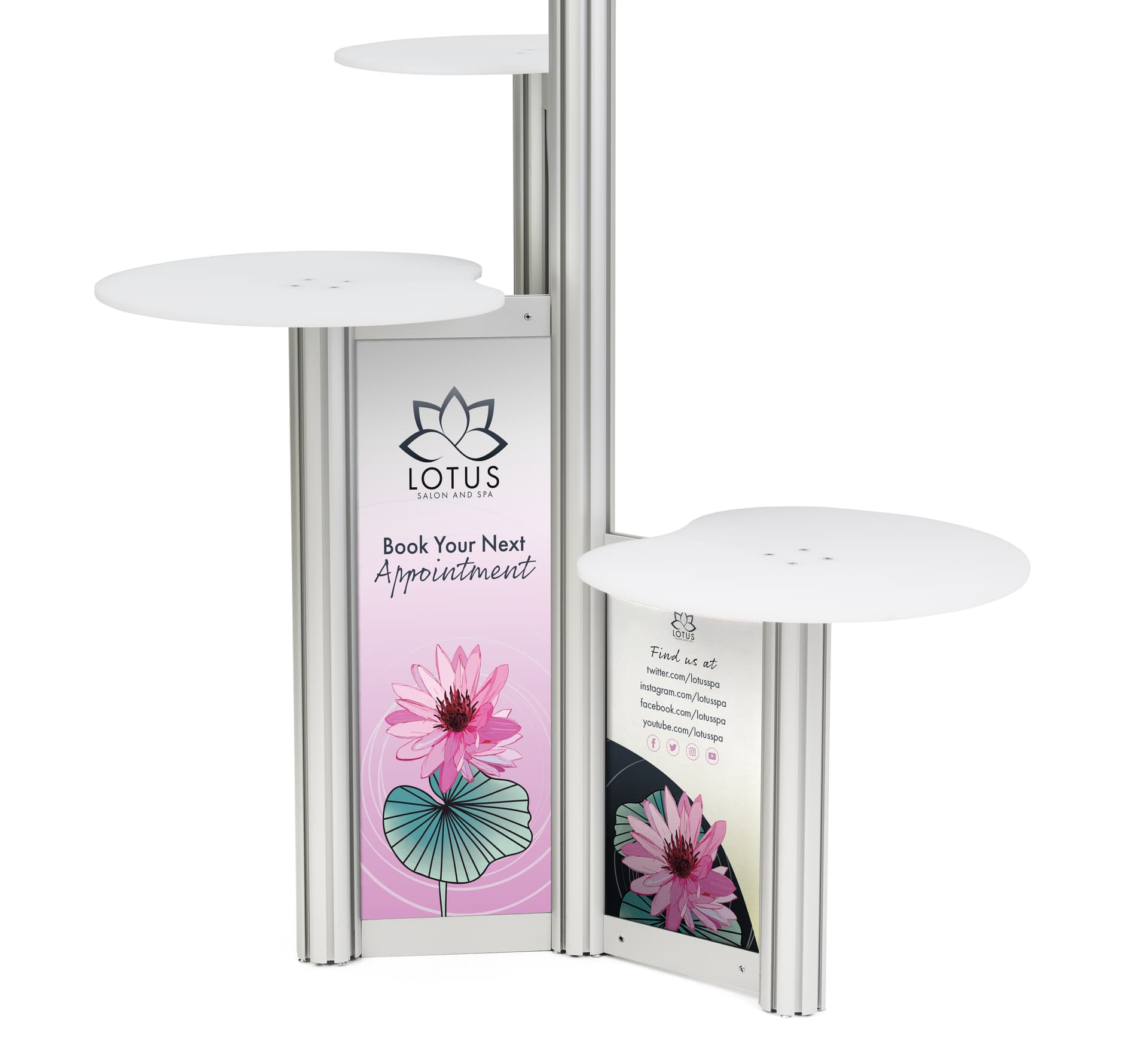 Custom replacement graphics for IPDTBL3G iPad retail display with full color printing