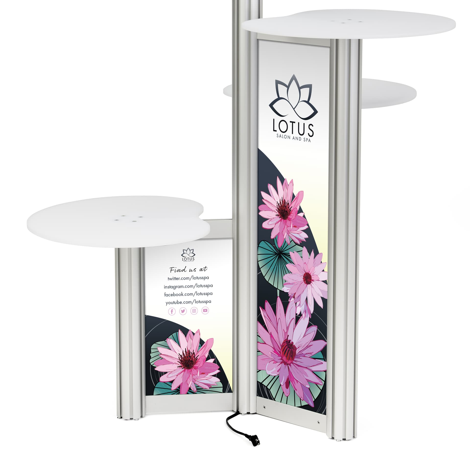 Custom replacement graphics for IPDTBL3G iPad retail display with UV printing