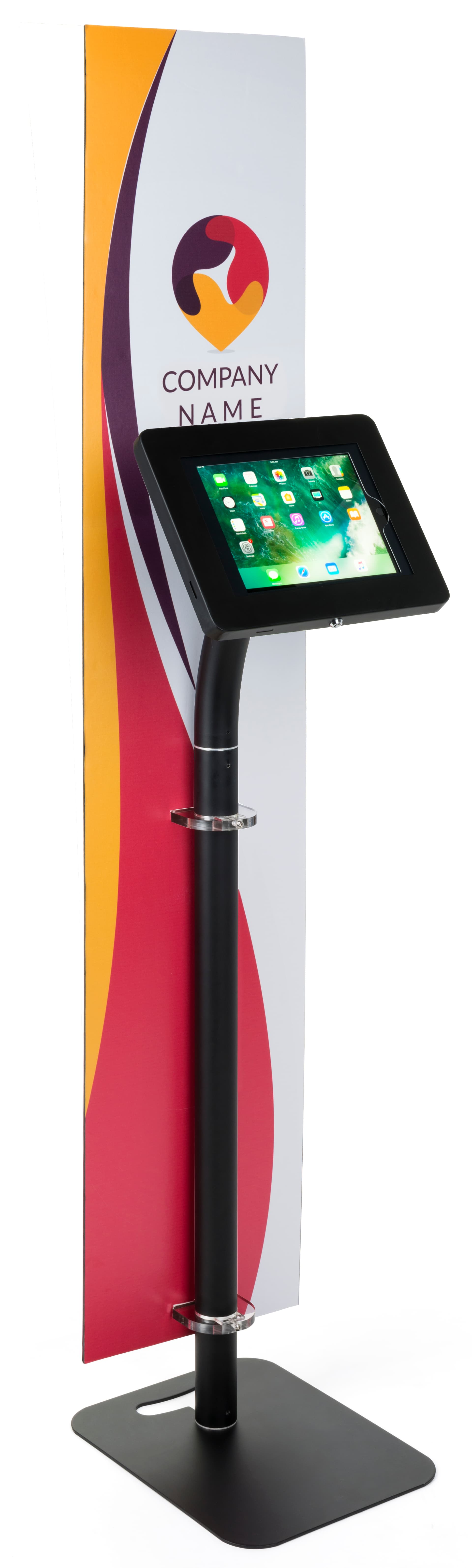 Custom Branded Tablet Security Kiosk with Rotating Bracket