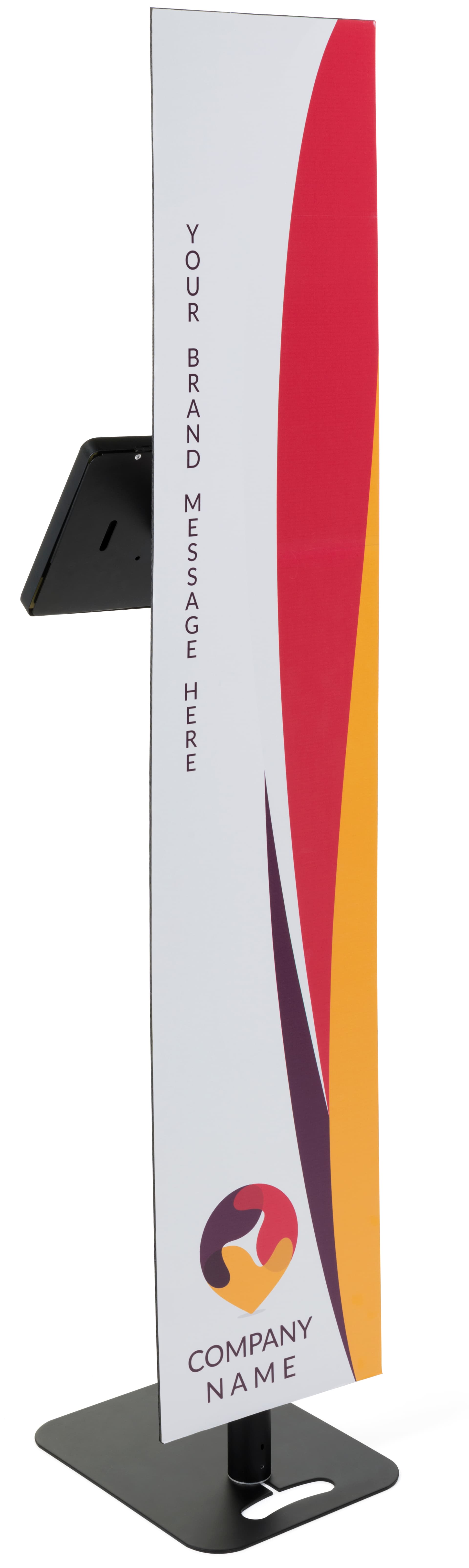 Custom Branded Tablet Security Kiosk with Double Sided Graphic