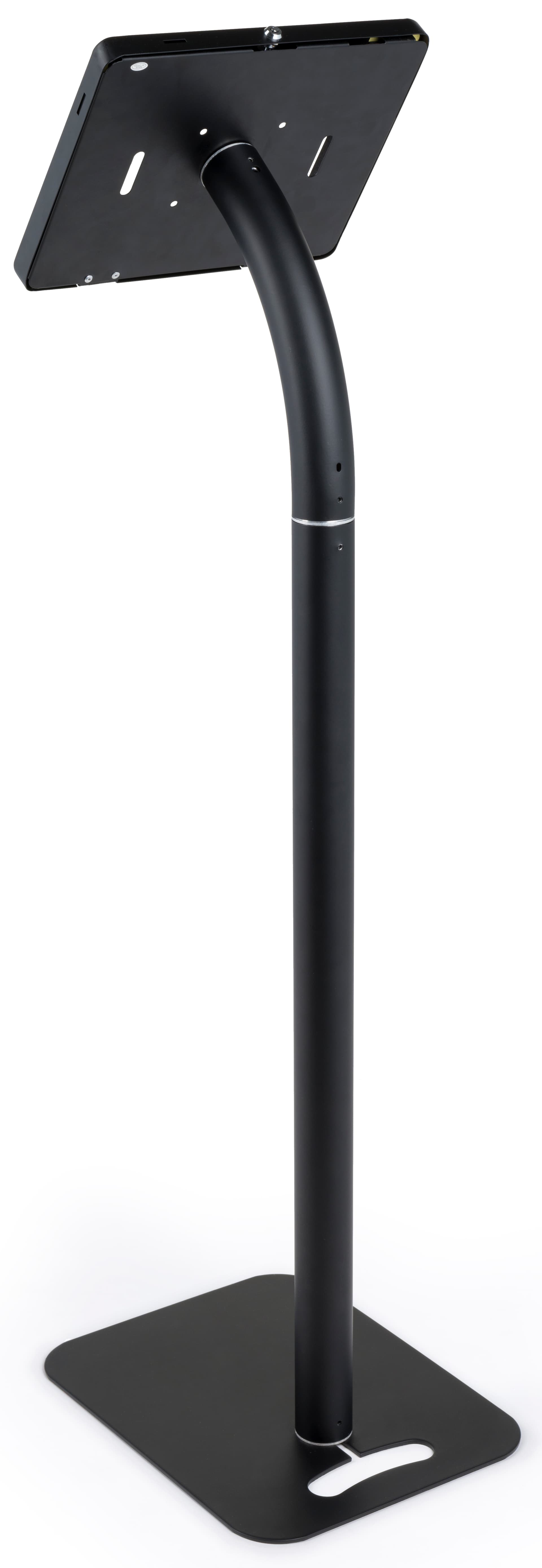 Floor to Counter Public Tablet Holder with Optional Home Button Cover
