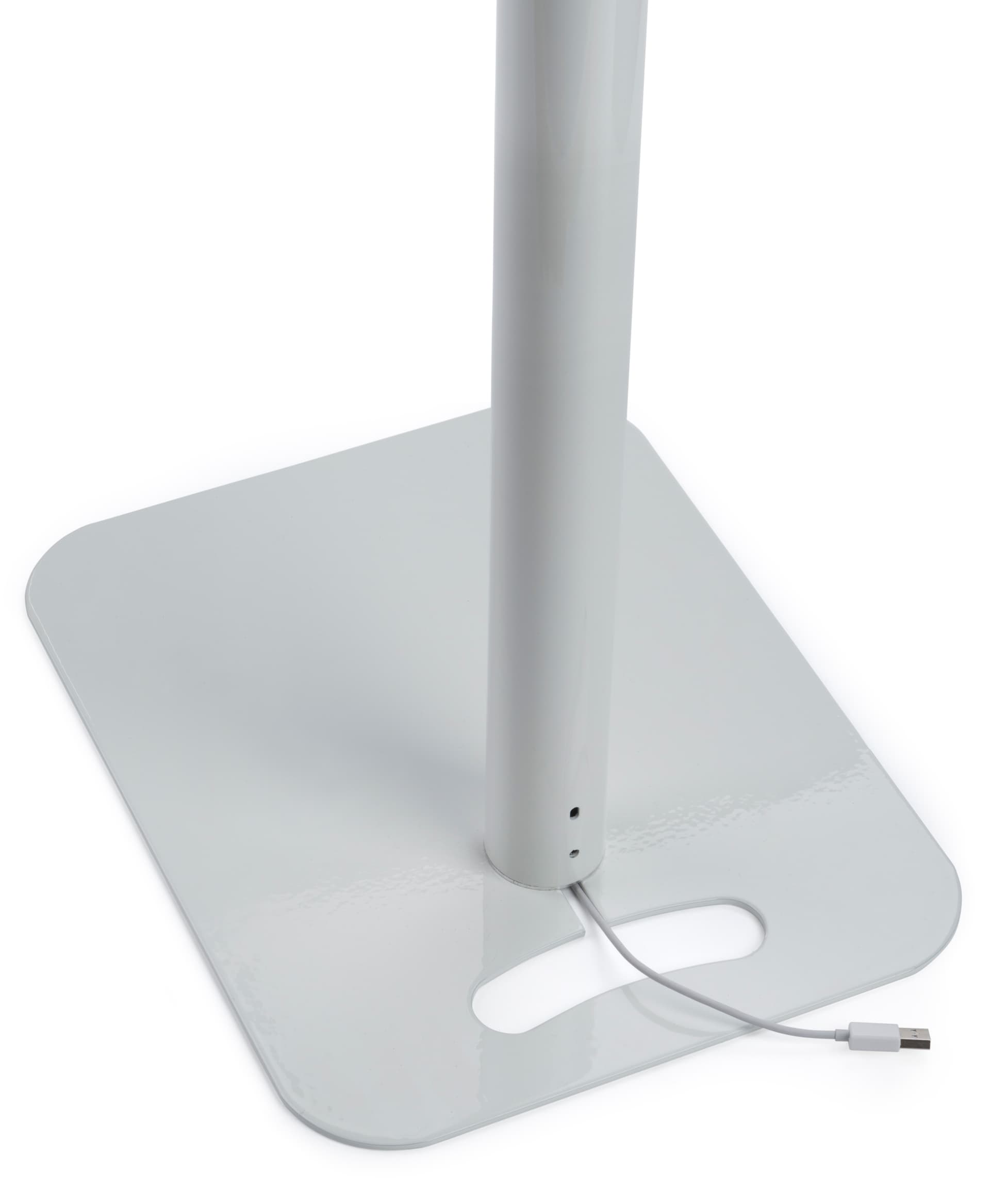 Interactive iPad station with custom graphics has a lockable stand with keys
