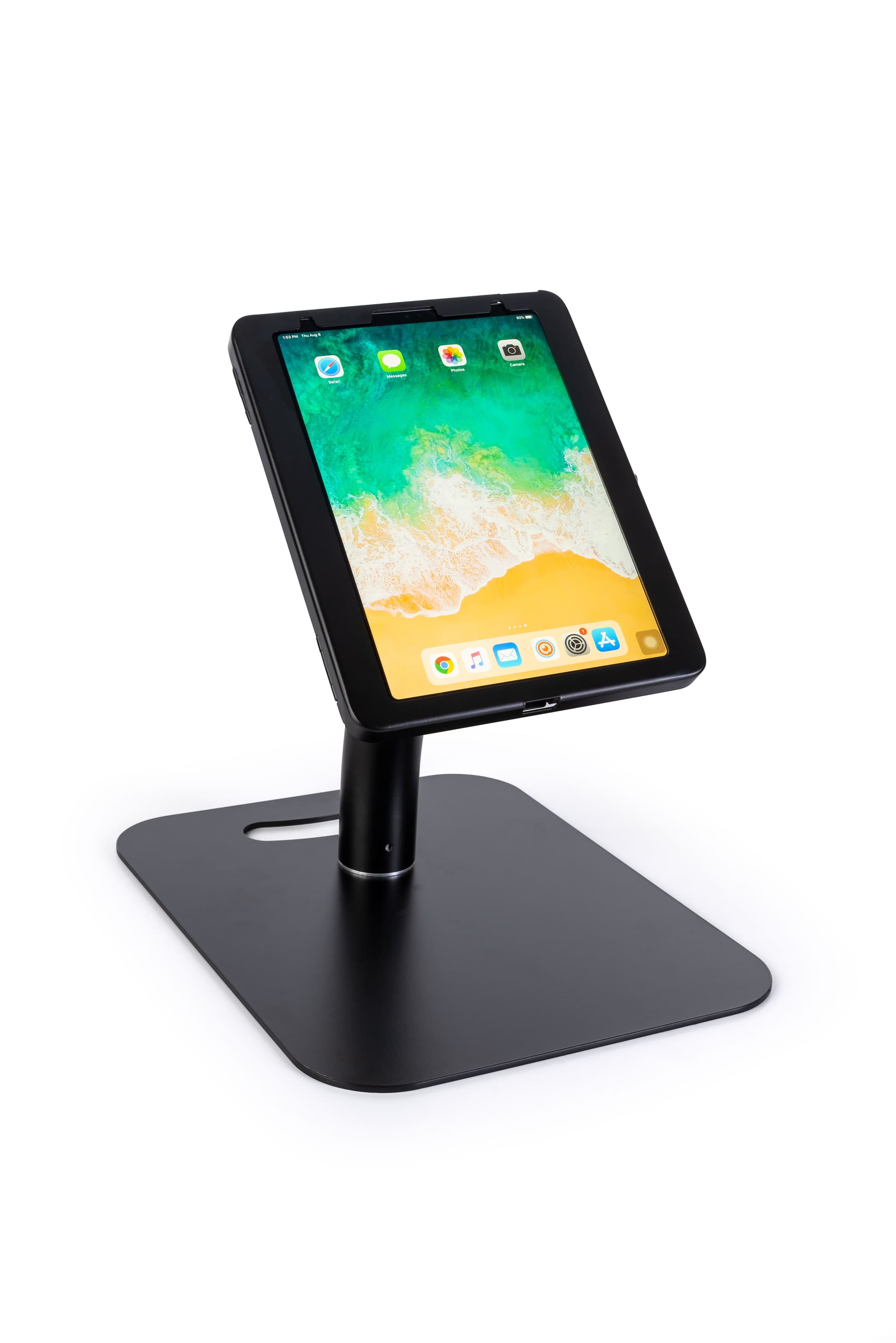 iPad pro floor stand holder in countertop mode
