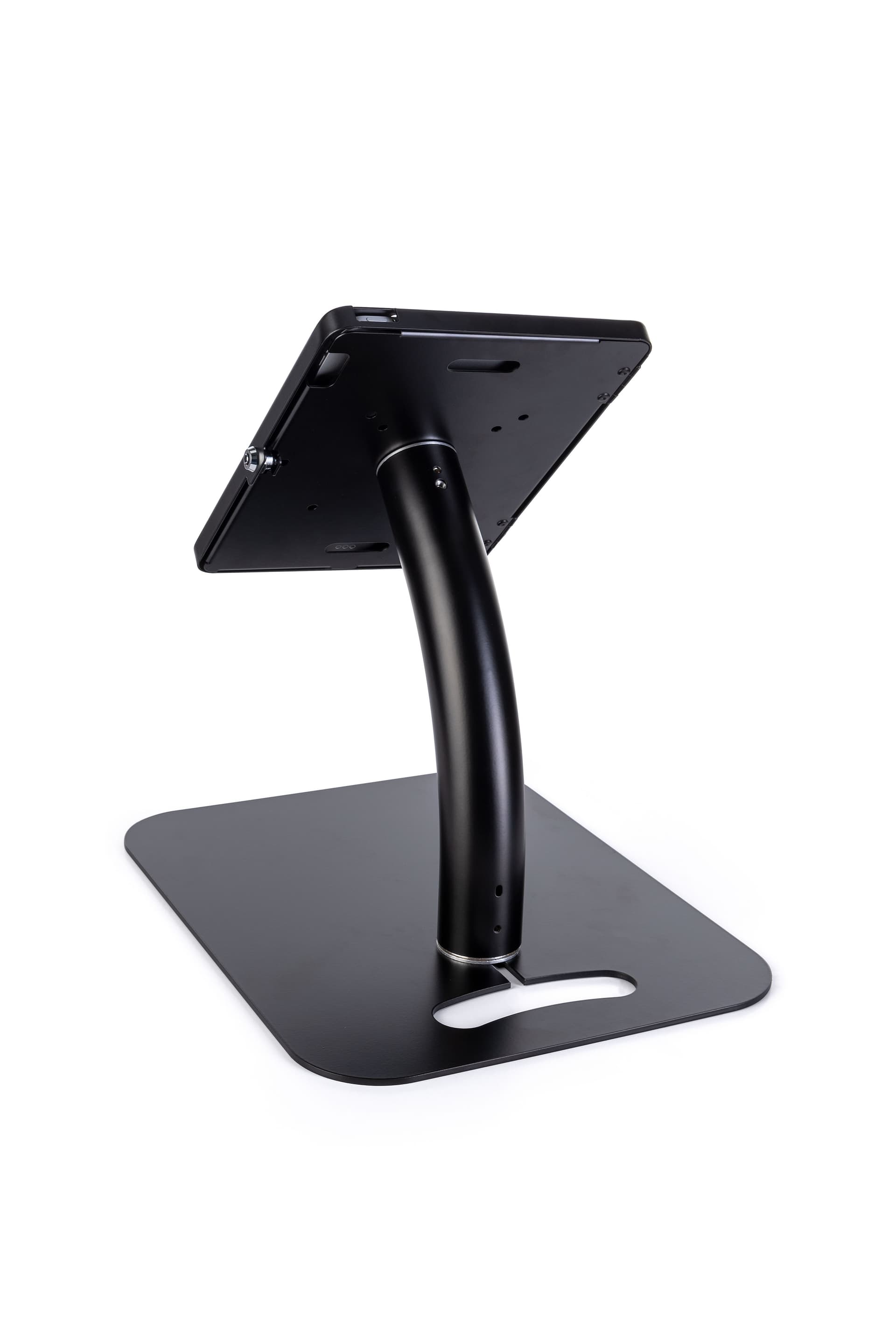 iPad pro floor stand holder for store countertops with keyed lock