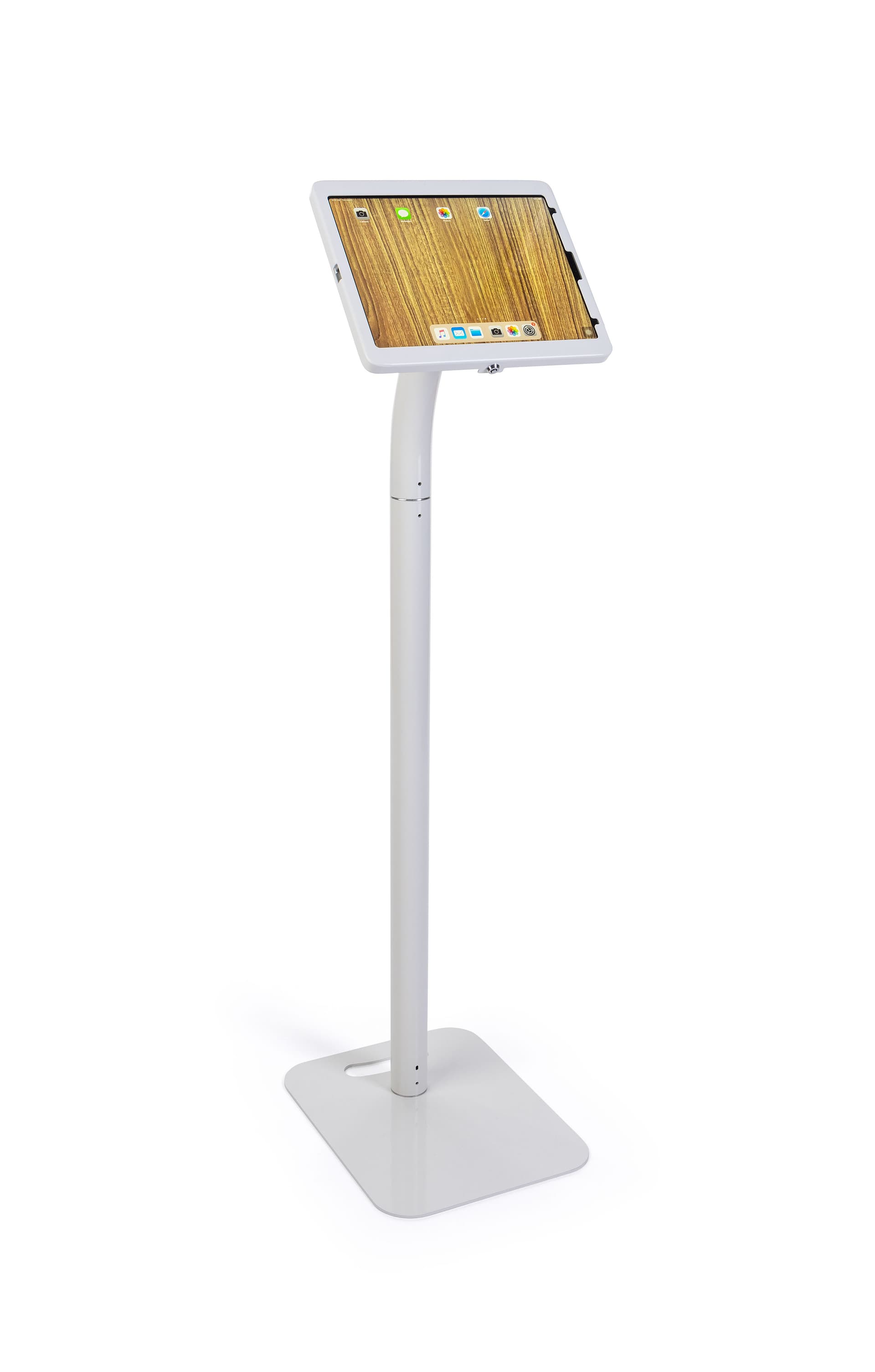 Adjustable 12.9 iPad pro stand with rotating aluminum enclosure 