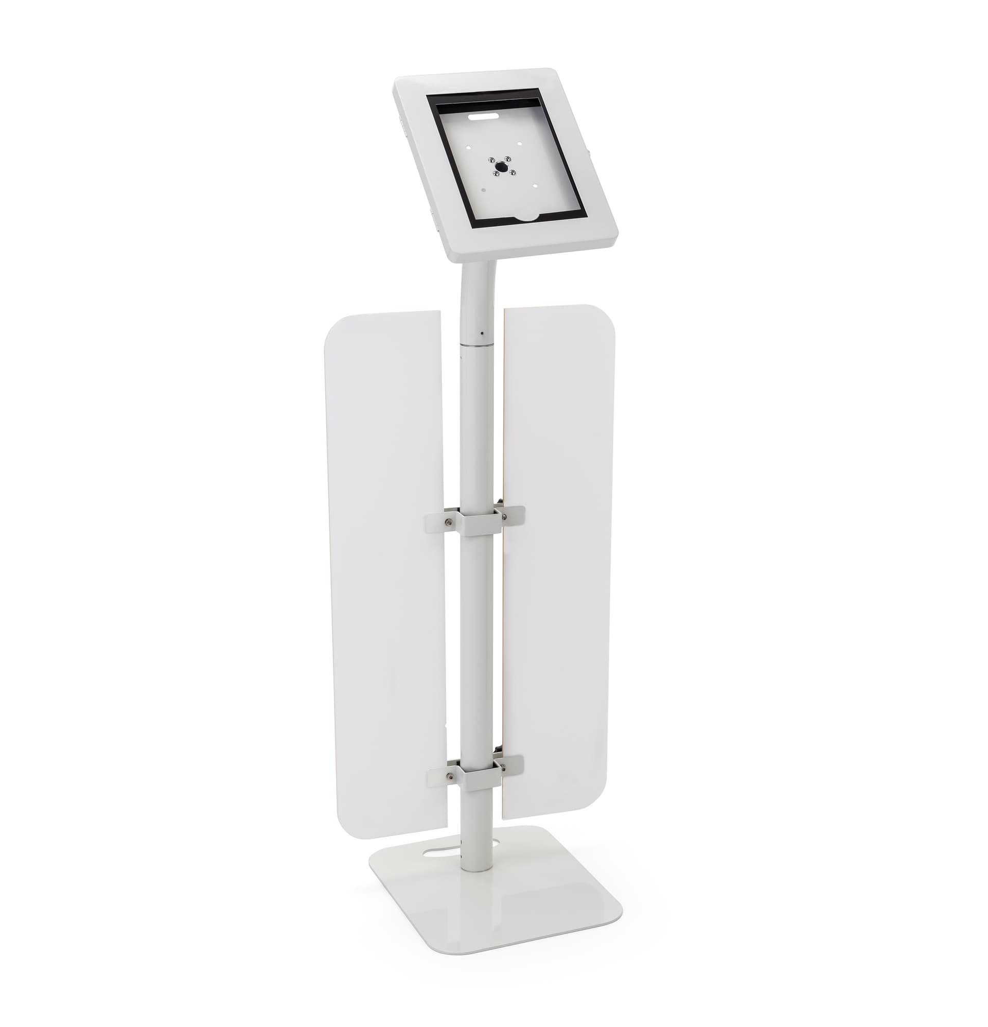 2-Sided replacement ipad kiosk graphics with board holders 