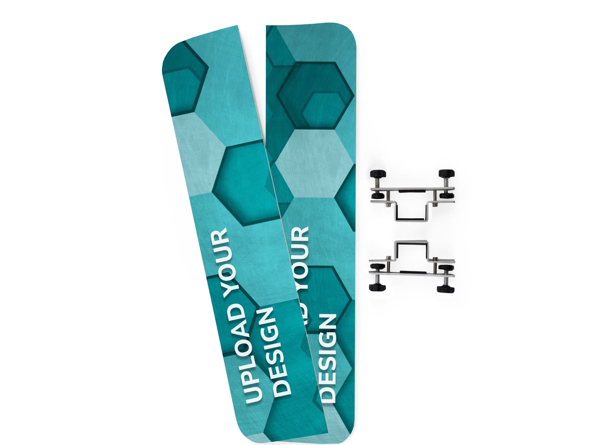 Full color 2-sided replacement iPad kiosk graphics