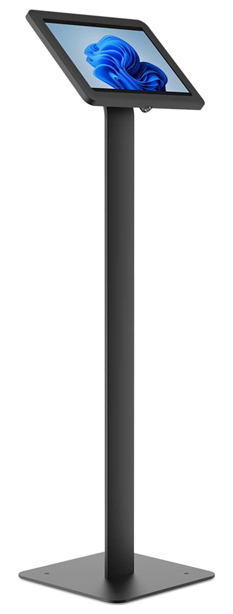 Floor standing Microsoft Surface tablet holder is compatible with the Microsoft Surface Pro 8th, 9th, 10th, and 11th Gen tablets