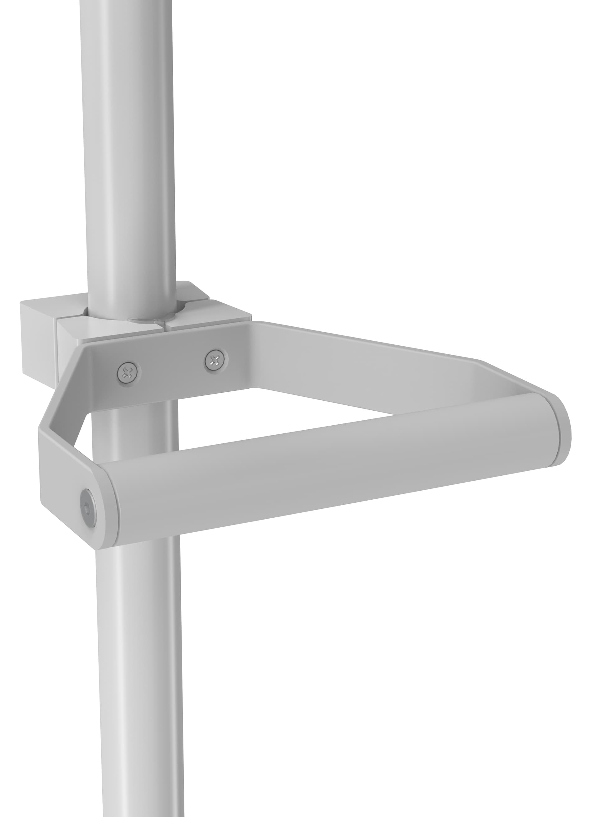 Medical mobile iPad cart with included handle for easy mobility