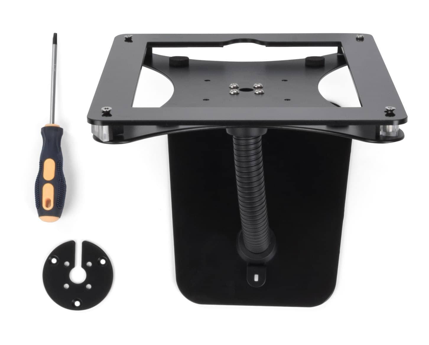 Flex arm tablet mount custom holder for 12.9 iPad with all hardware included