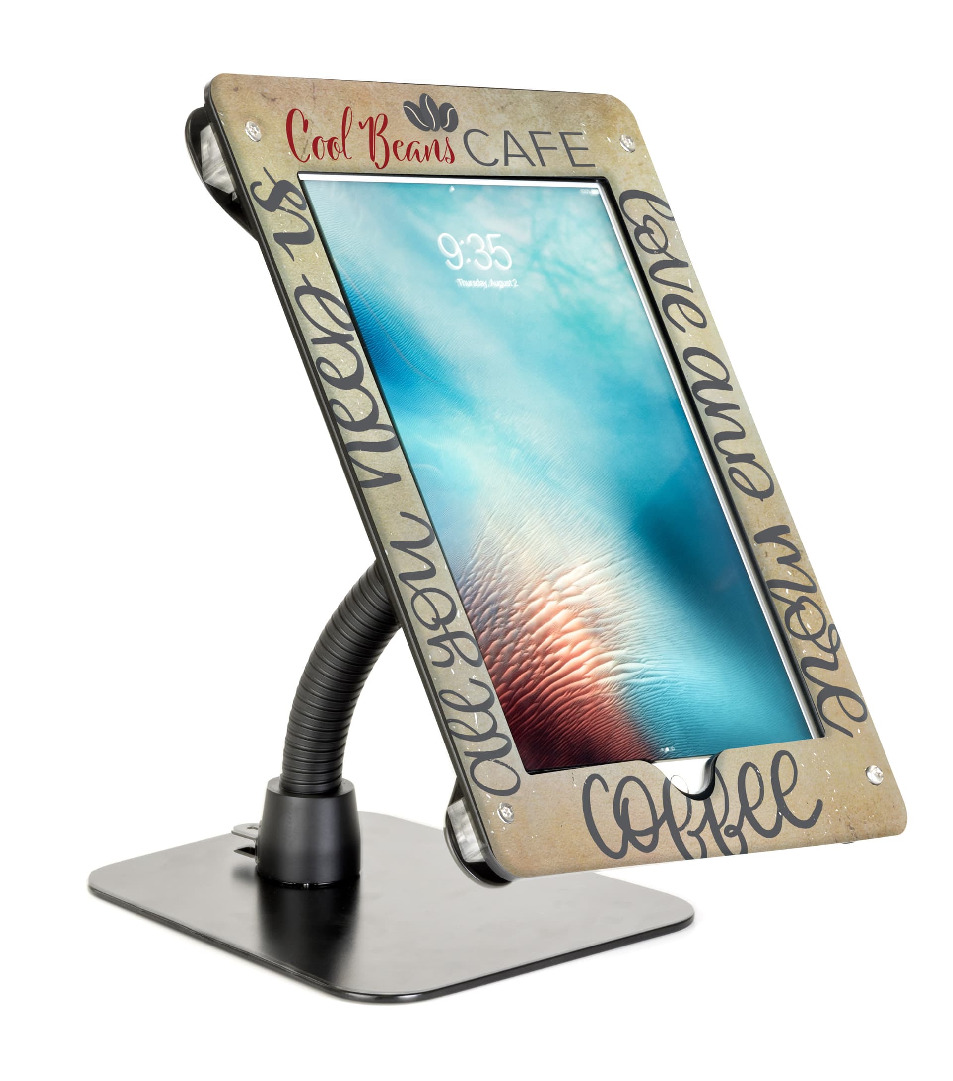 Personalized flex arm tablet mount custom holder for 12.9 iPad