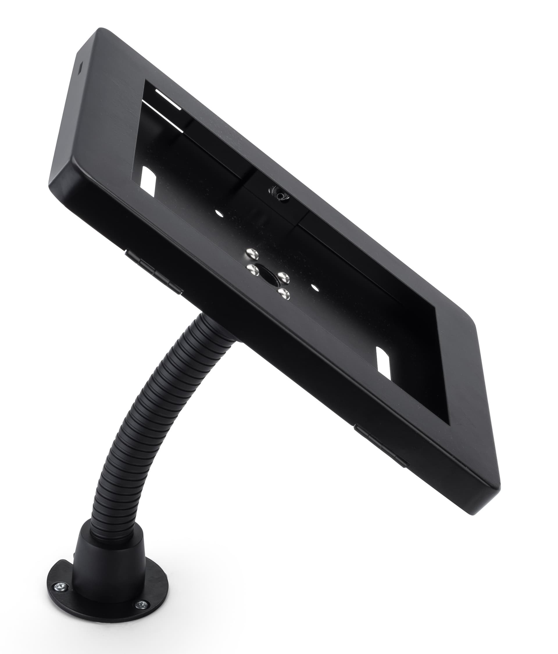 iPad anti-theft tablet stand holder with permanent mounting option