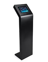 Black tablet floor stand for 9.7" iPad and Galaxy Tab devices