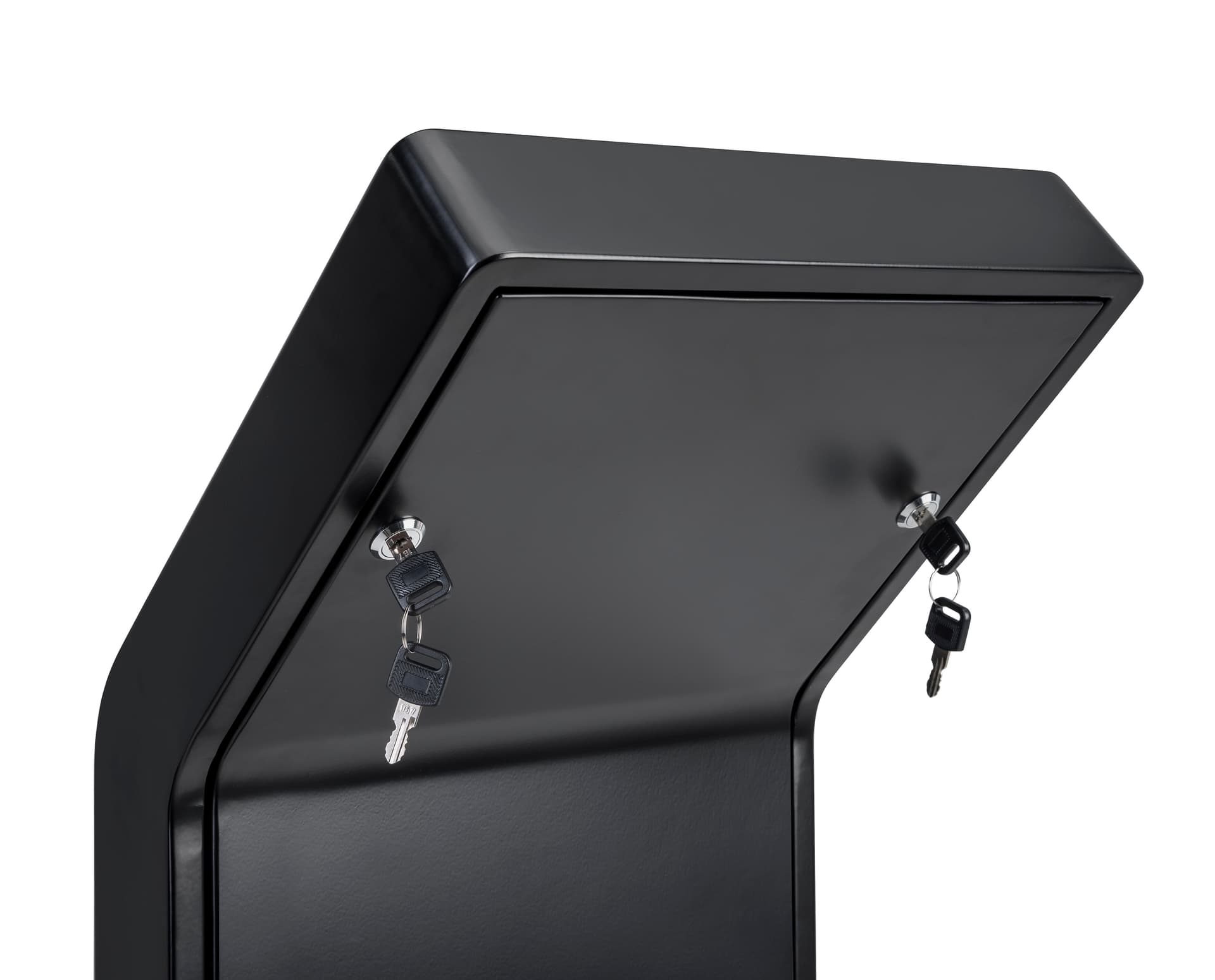 Tablet floor stand secure freestanding kiosk with 2 locks