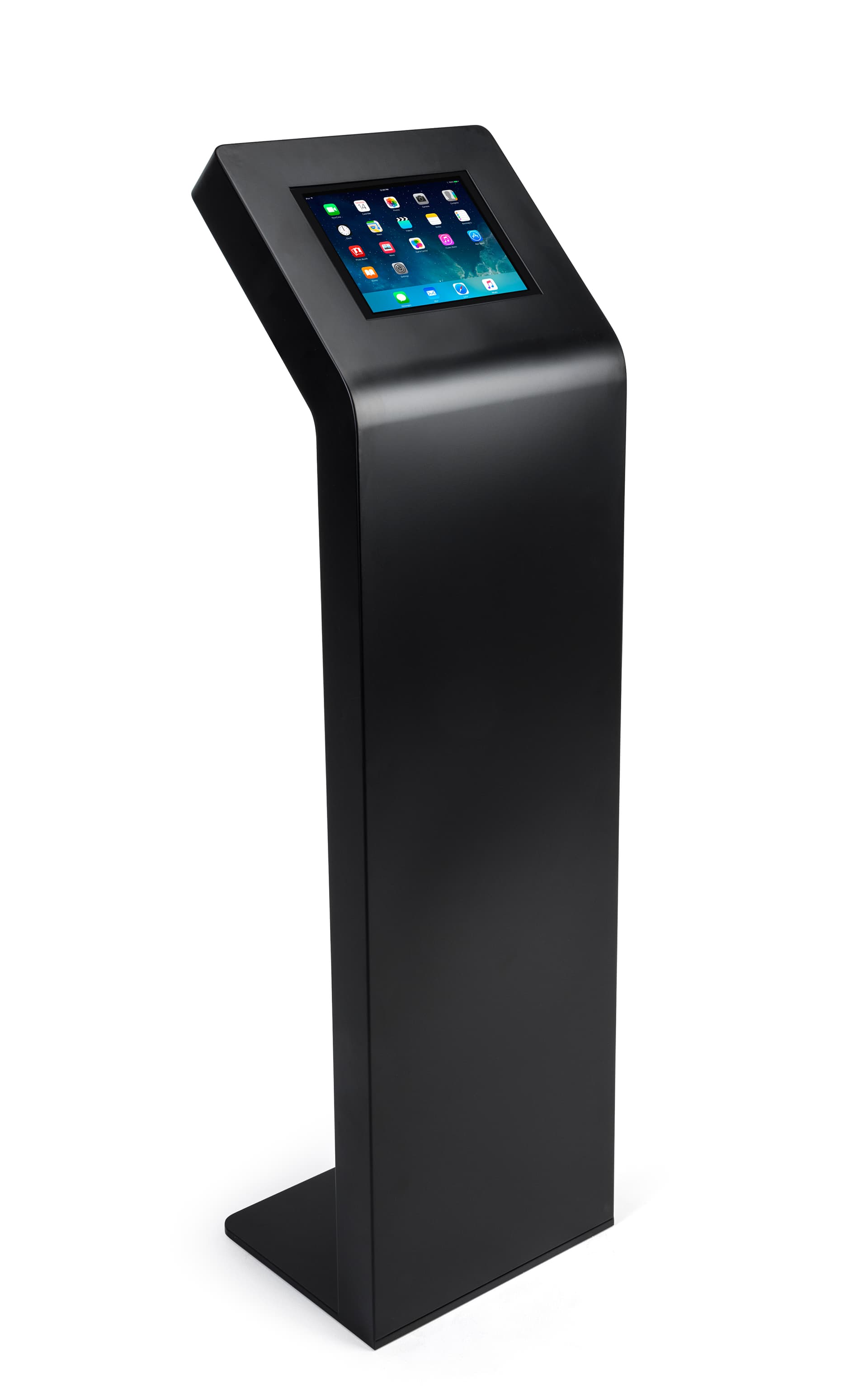 Freestanding metal tablet floor stand for 9.7" devices