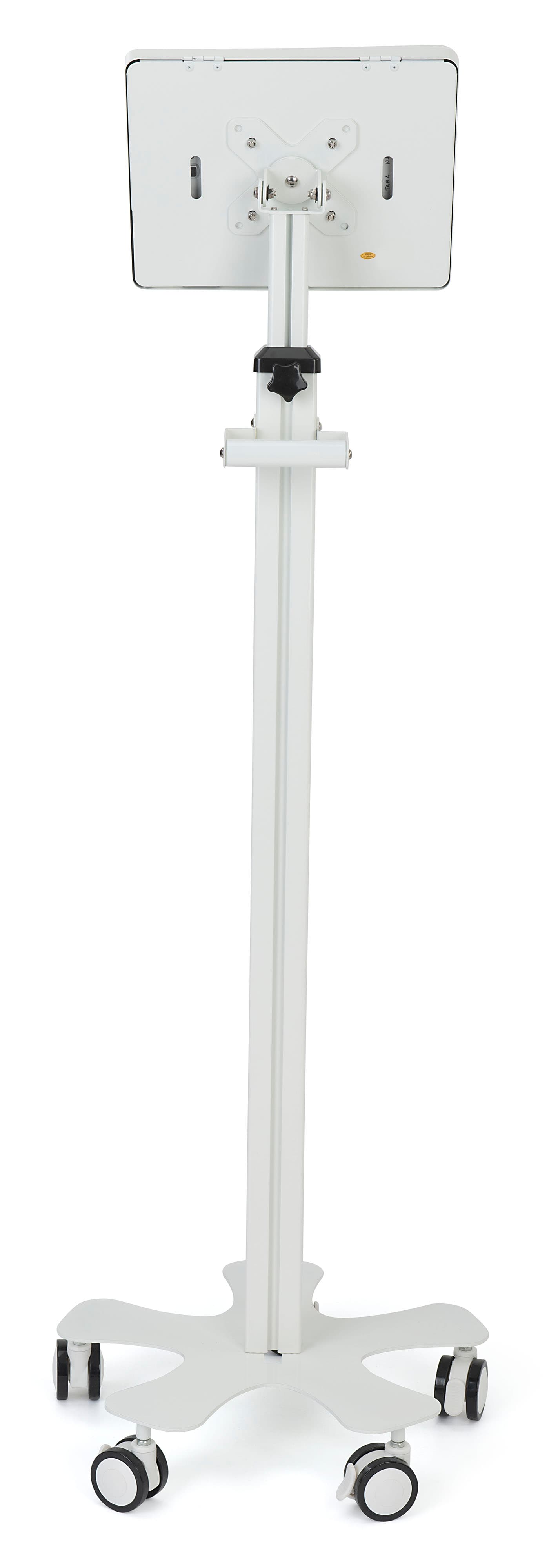Tablet mount medical rolling cart with a handle 