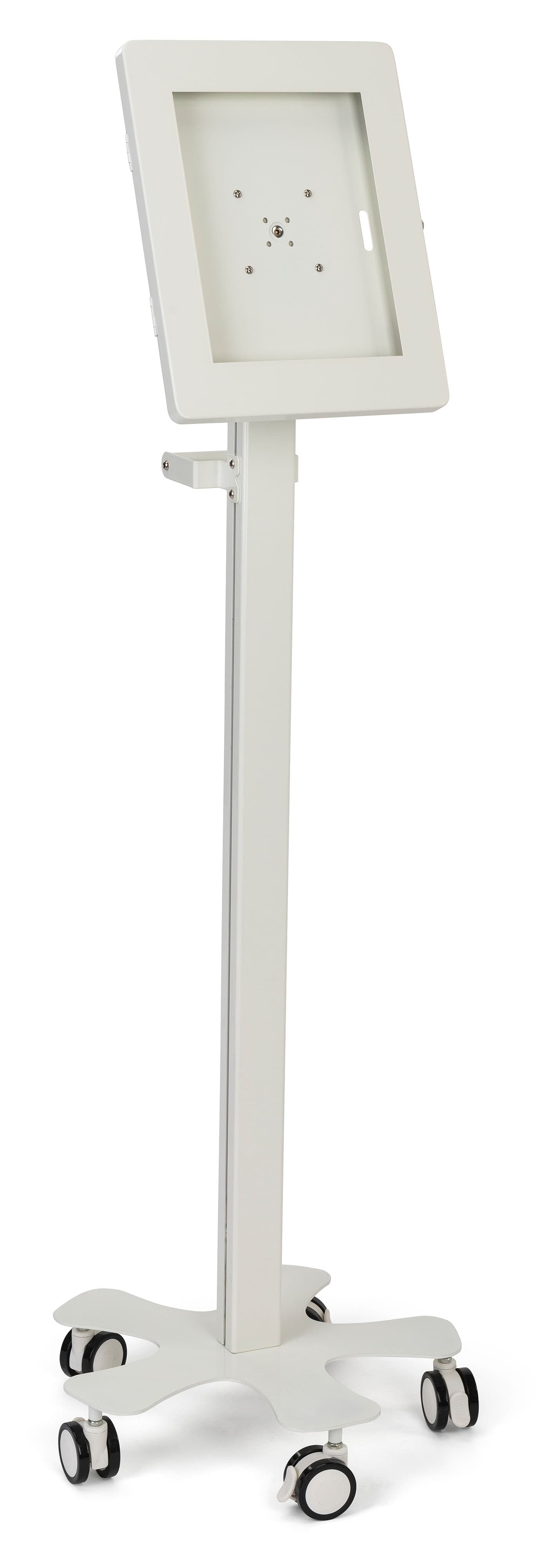 Tablet mount medical rolling cart Includes multiple faceplates 