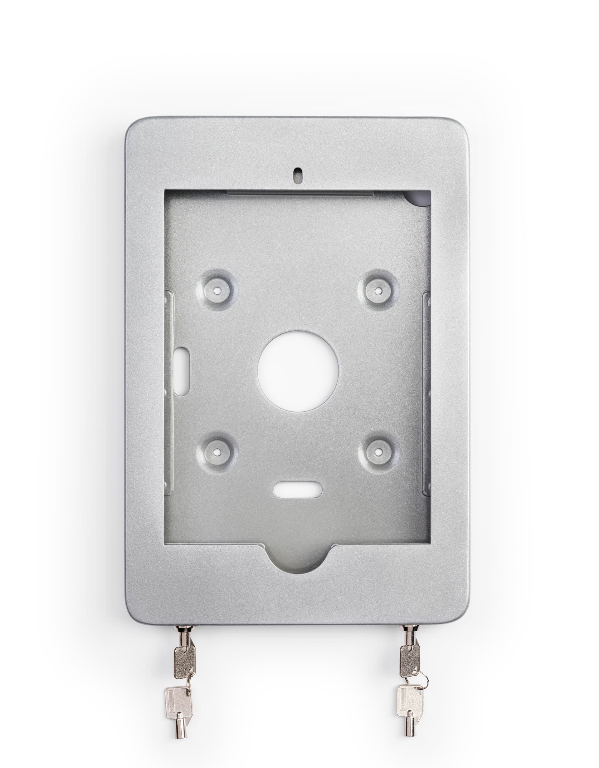 Countertop iPad Pro tablet holder with locking faceplate