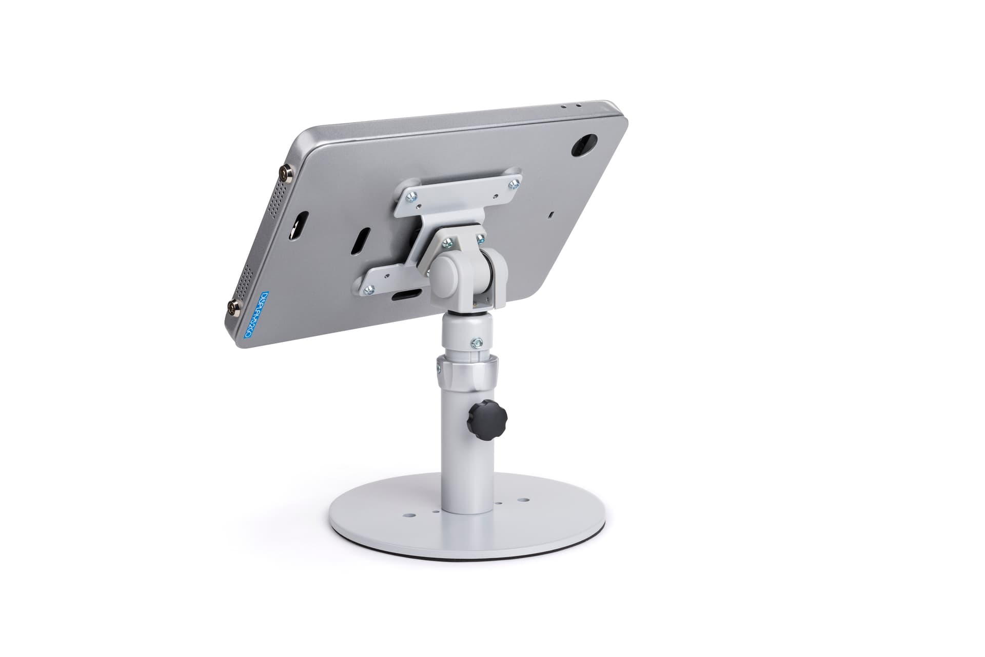 Countertop iPad Pro tablet holder adjustment knob