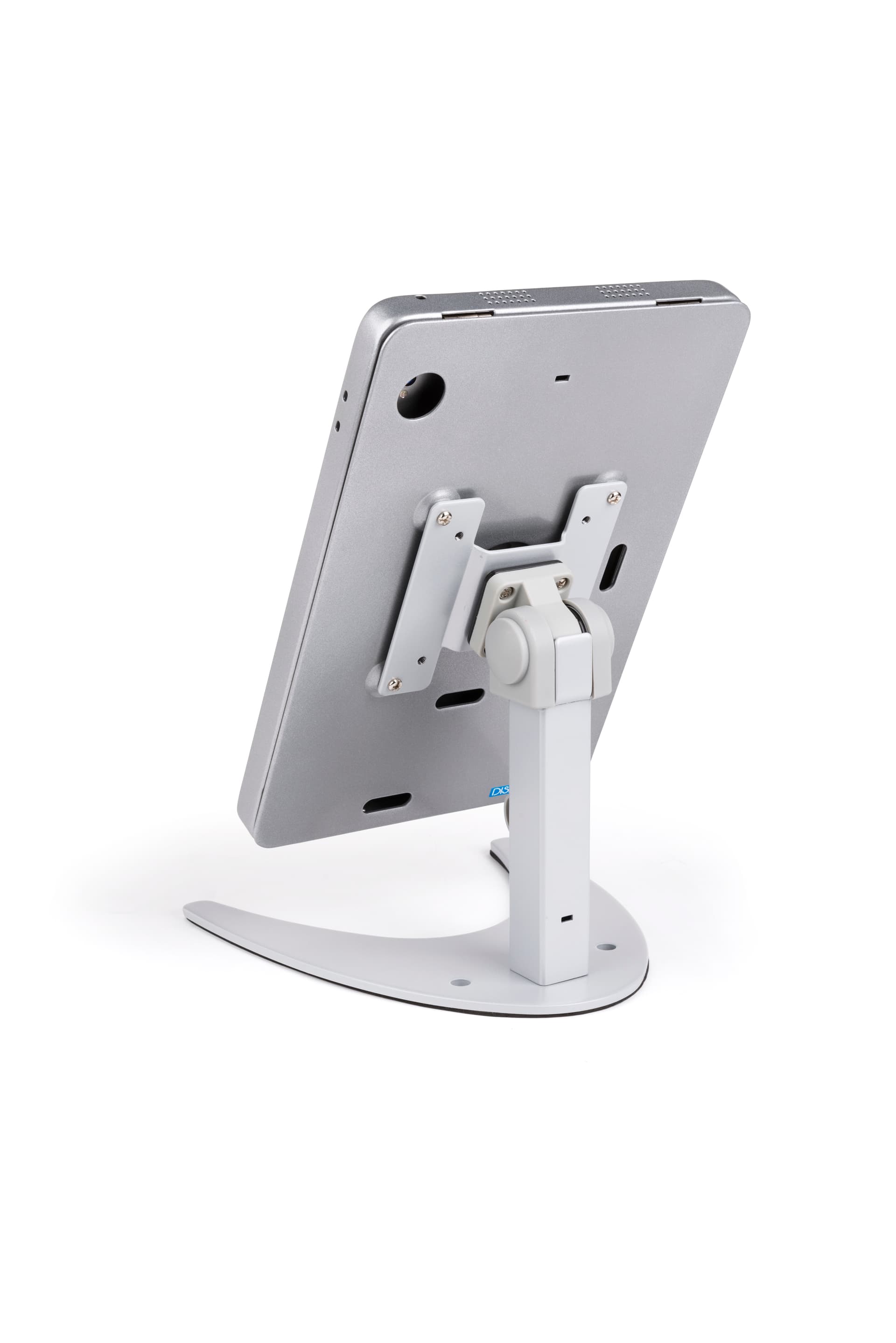 Countertop iPad Pro locking tablet holder stand with adjustable bracket